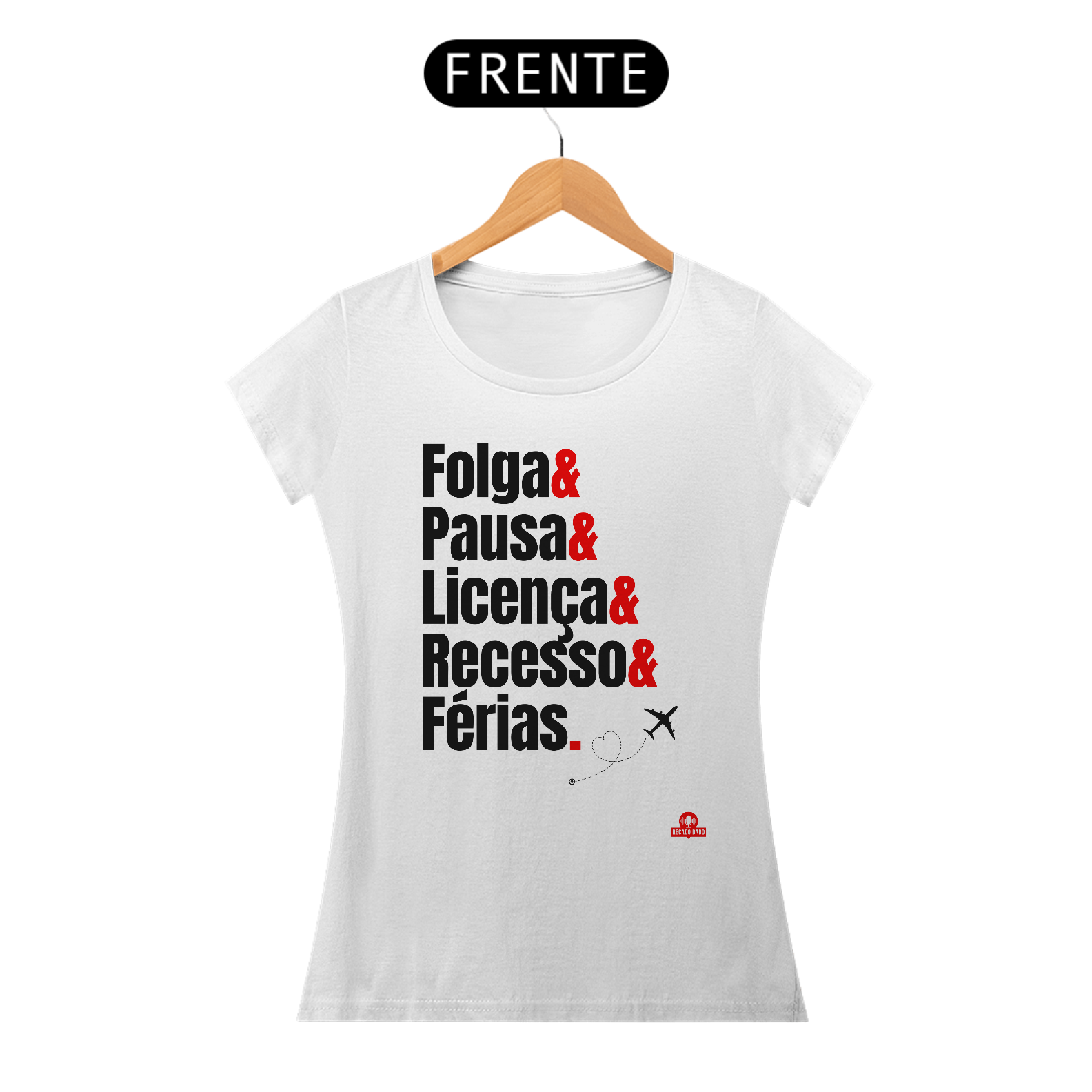 Camiseta feminina de viagem com frase 