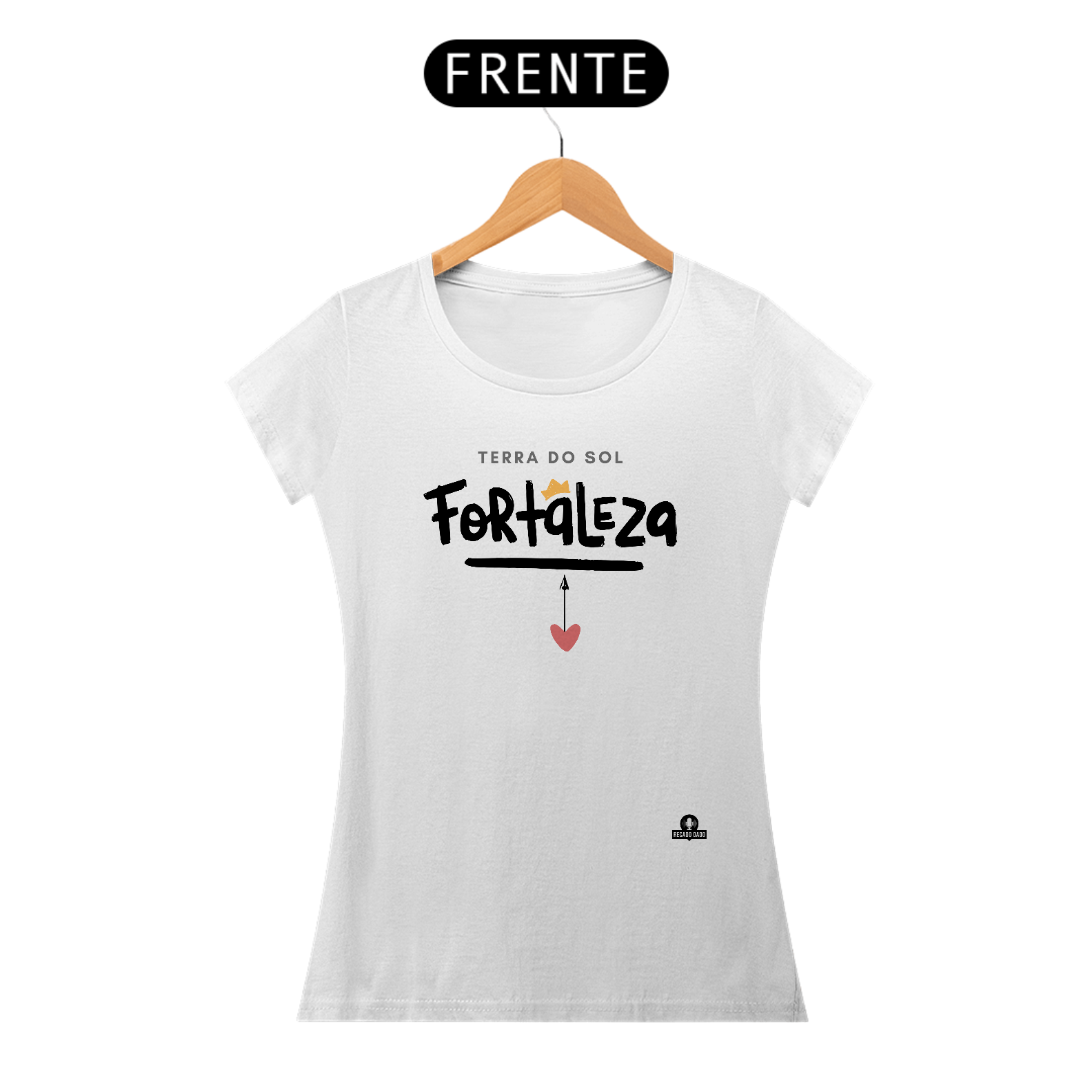 Camiseta feminina de turismo da linda cidade de Fortaleza - CE, conhecida como a 