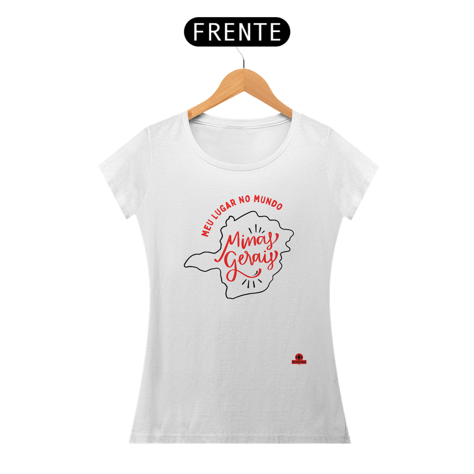 Camiseta feminina de turismo mineiro 