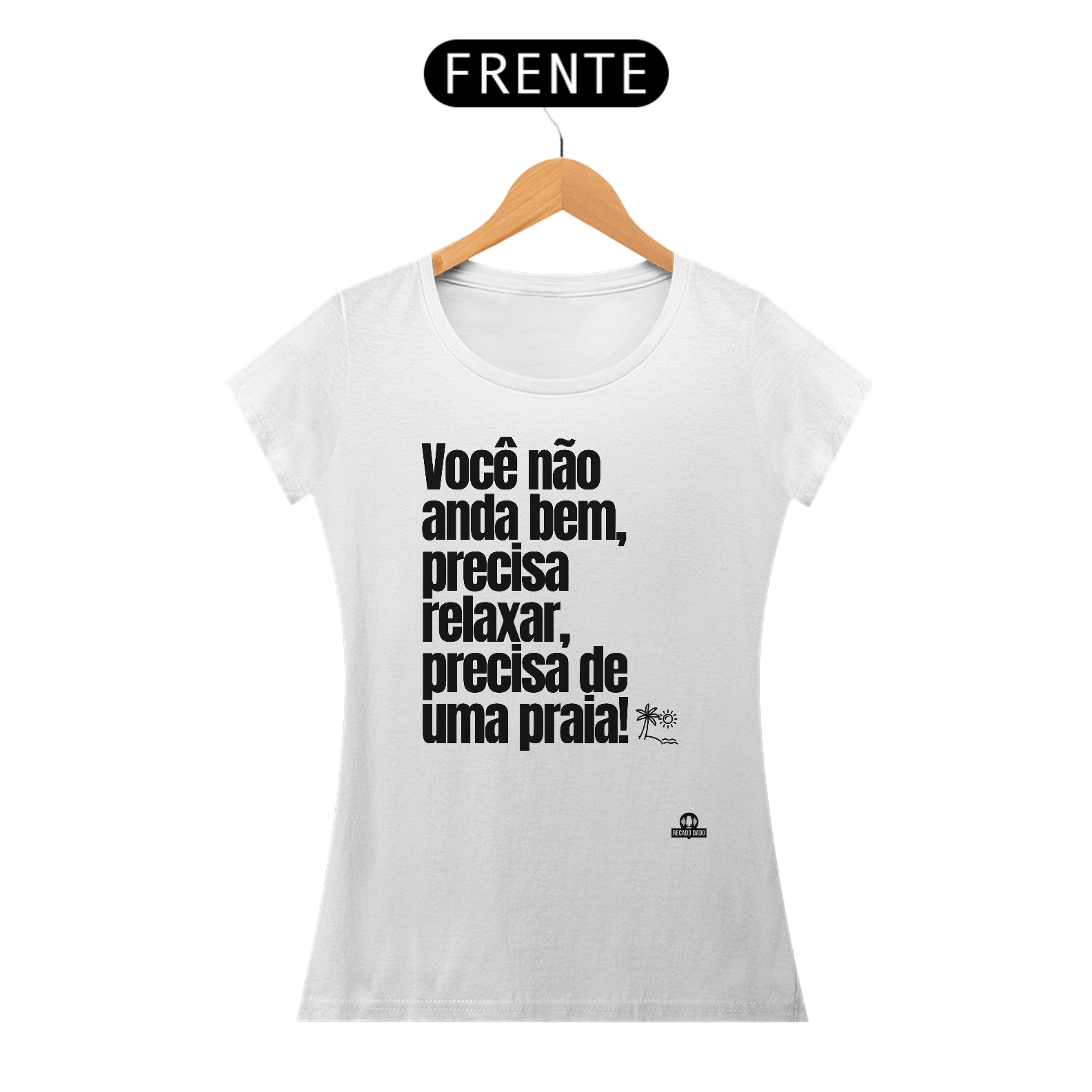 Camiseta feminina baby long de turismo com frase 