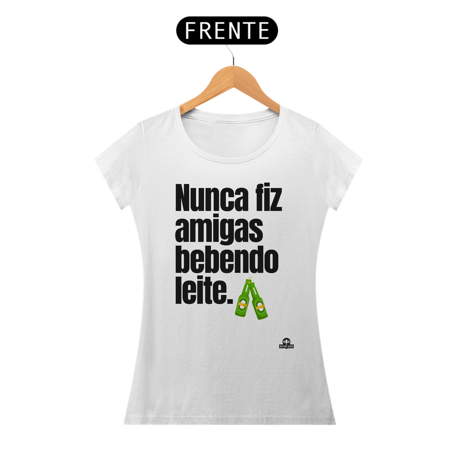 Camiseta com frase engraçada 
