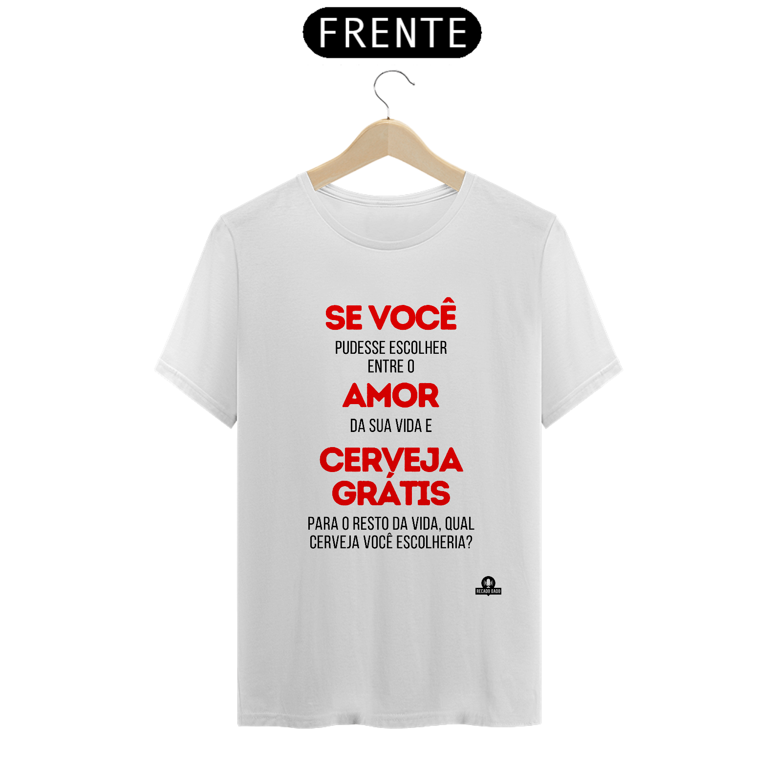 Camiseta engraçada de cerveja com frase 