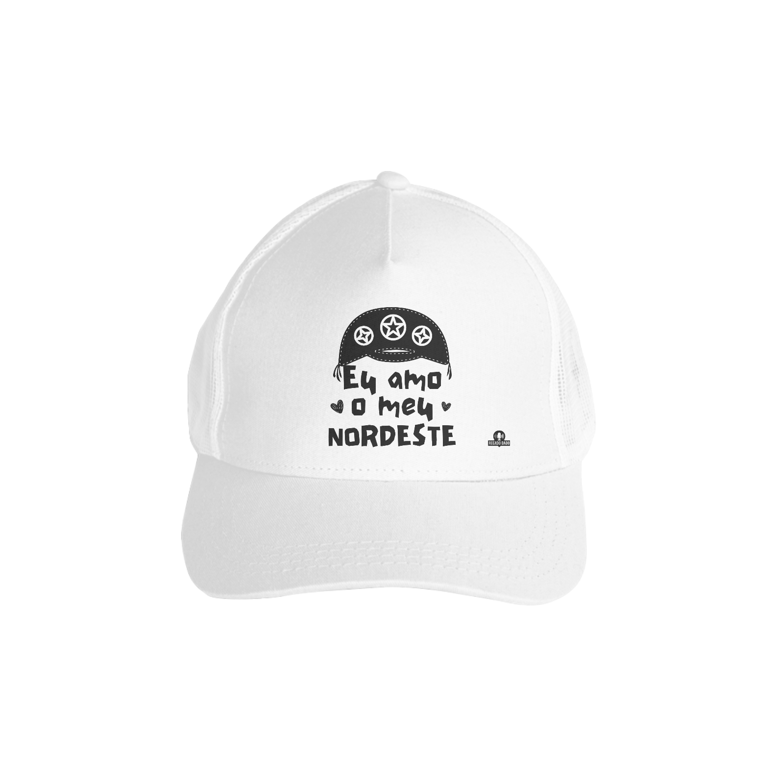 Boné aba curva com frase 