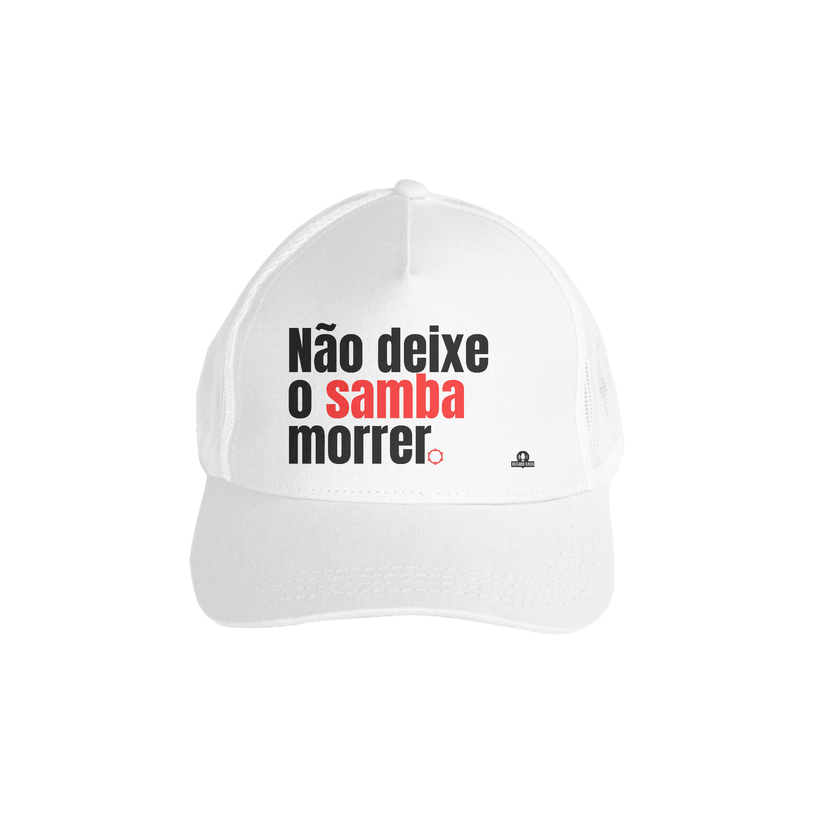Boné aba curva samba com frase 