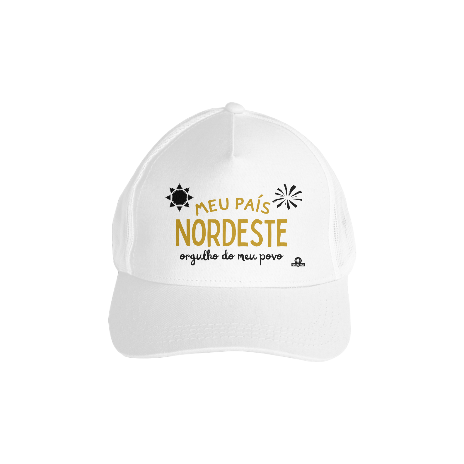 Boné aba curva frase 