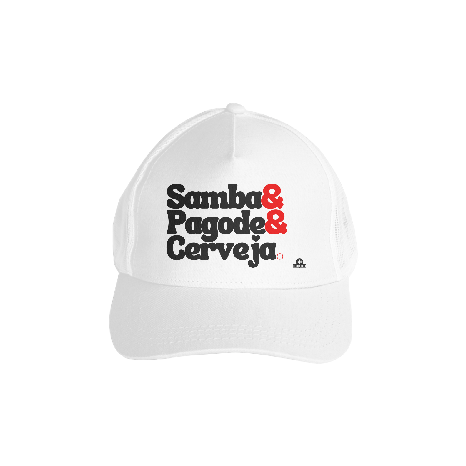 Boné aba curva de fim de semana com frase 