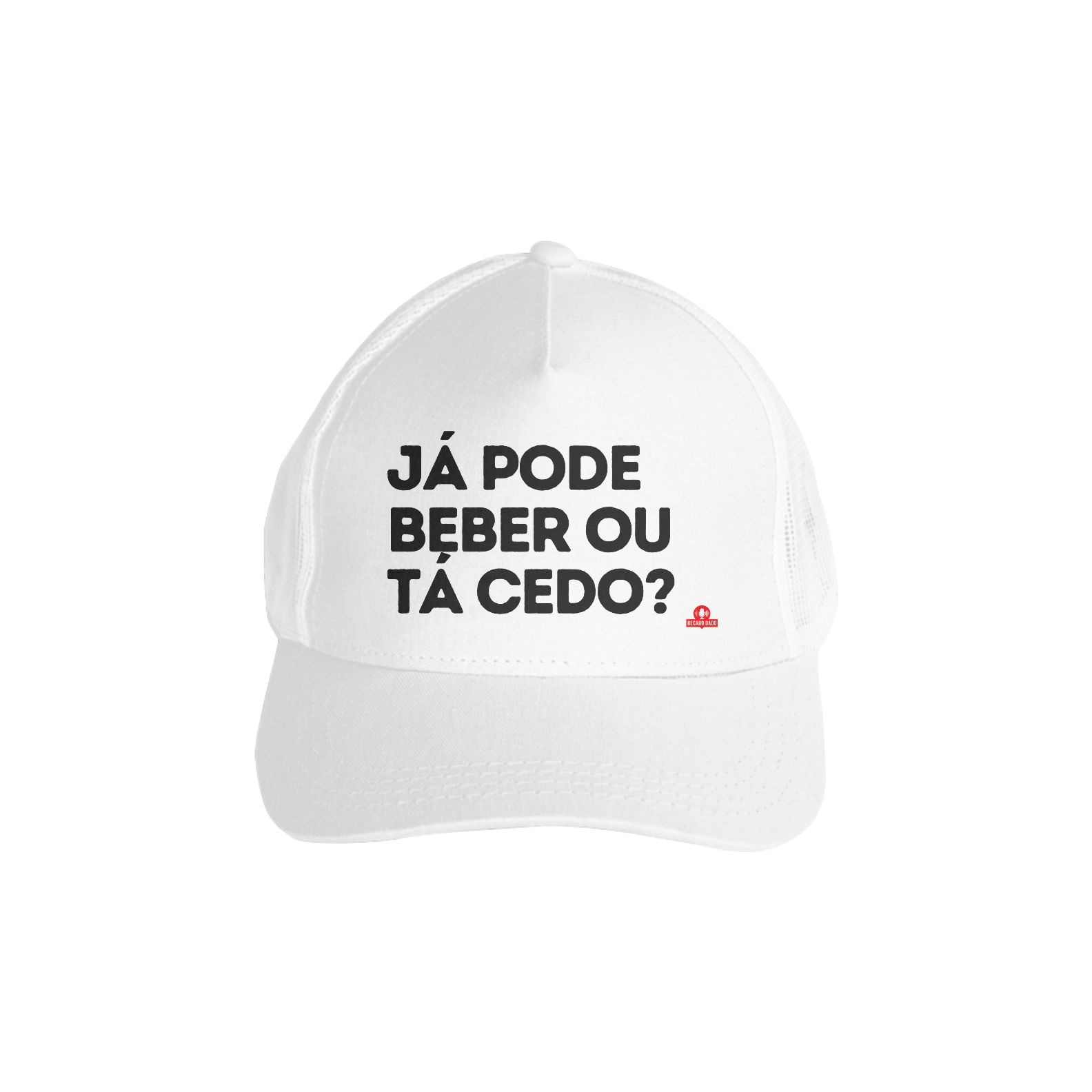 Boné aba curva frase 