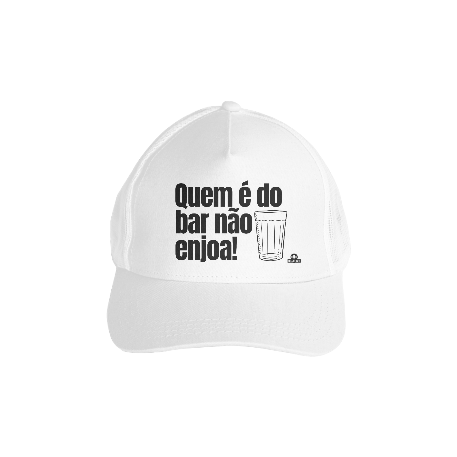 Boné aba curva de botequeiro 