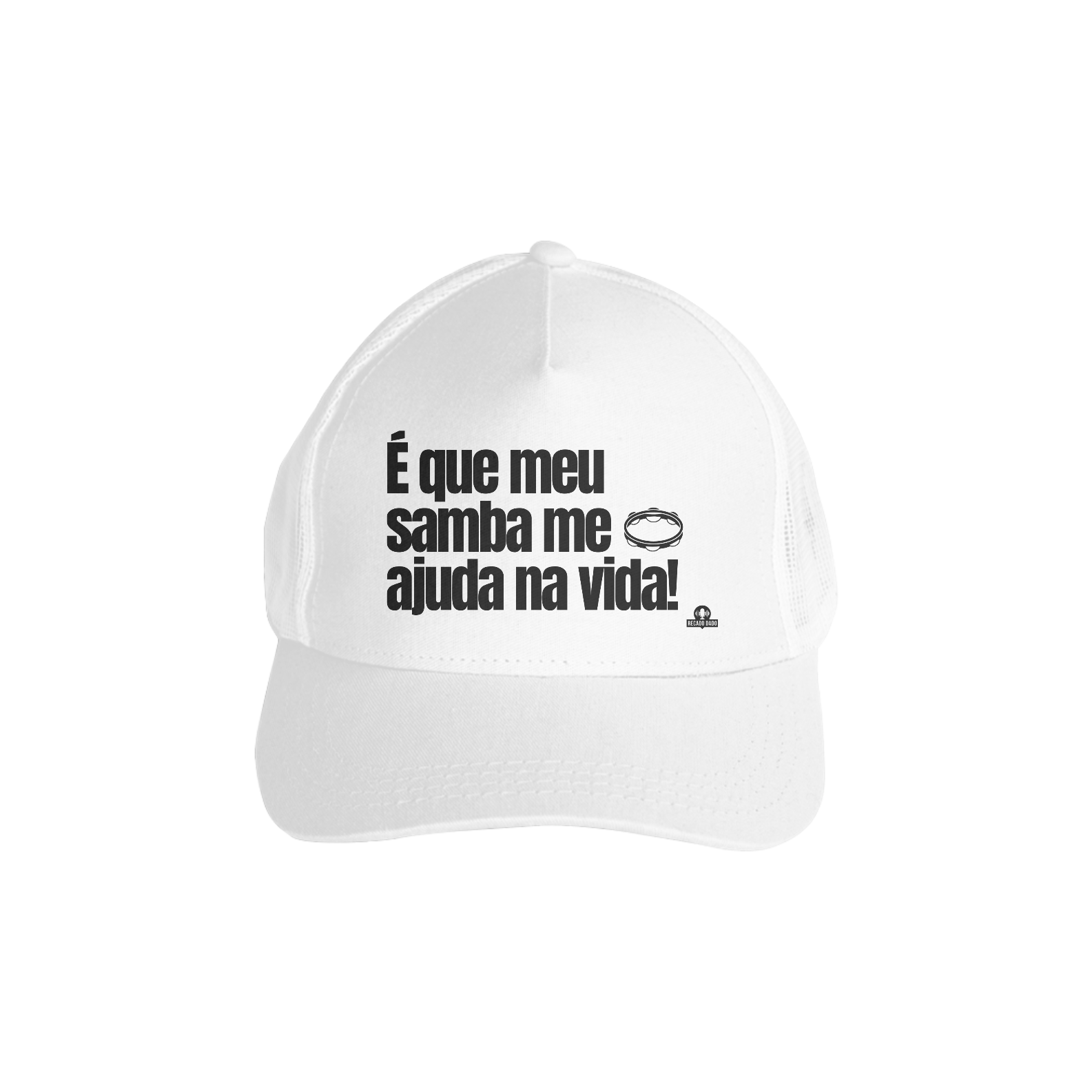 Boné aba curva de sambista com frase 