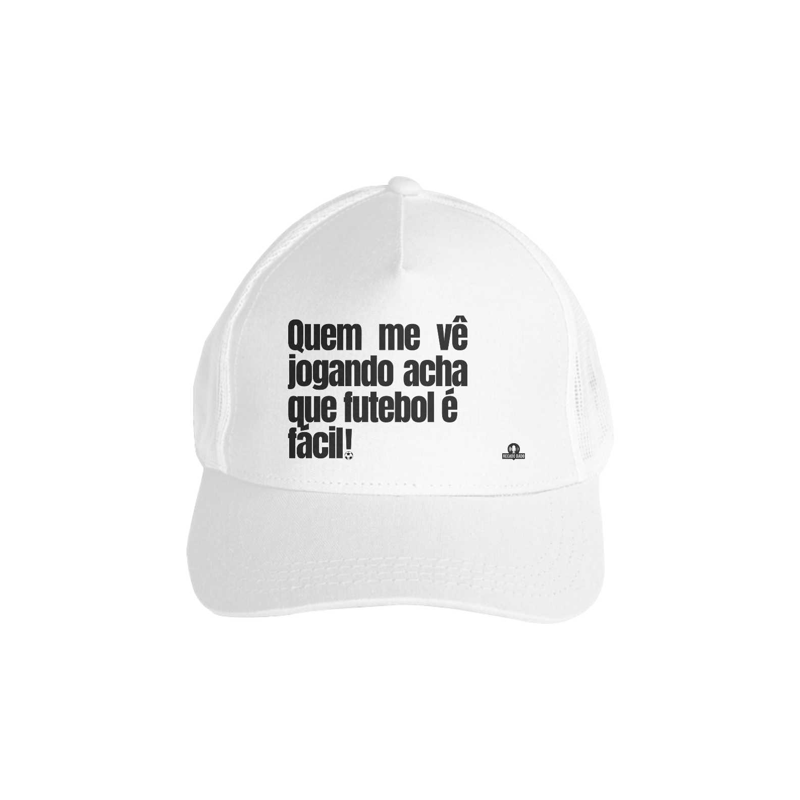 Boné aba curva frase de futebol 