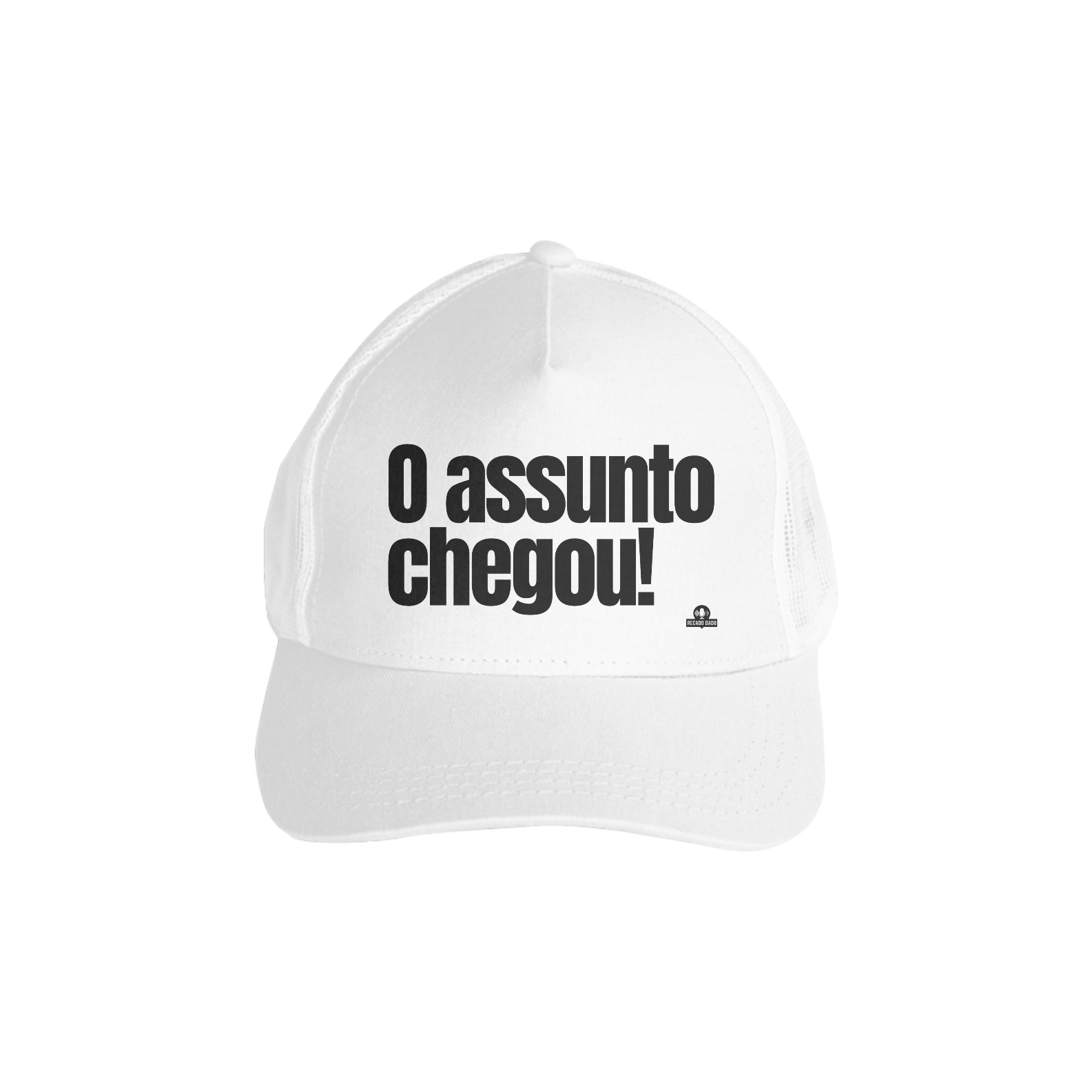 Boné aba curva humor frase 