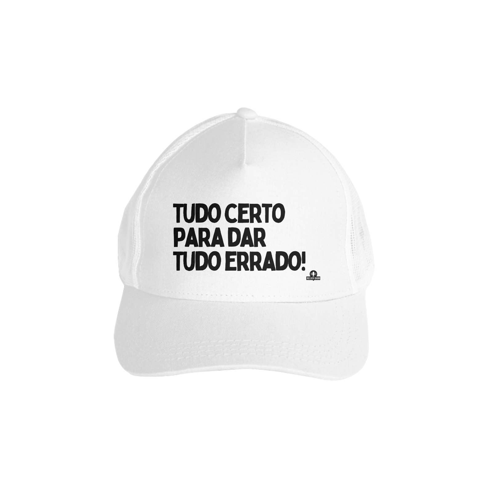 Boné aba curva frase engraçada 