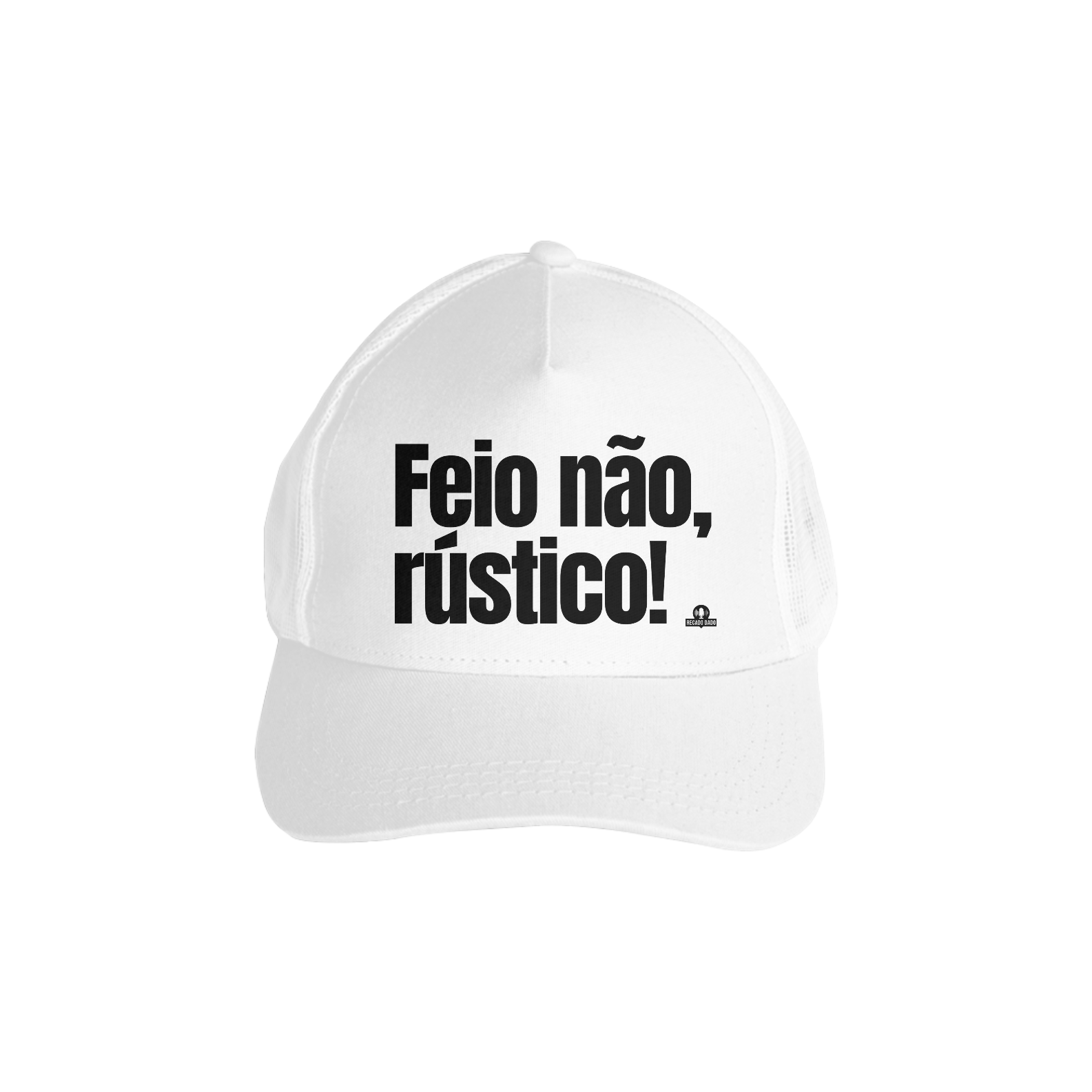 Boné aba curva humor frase 