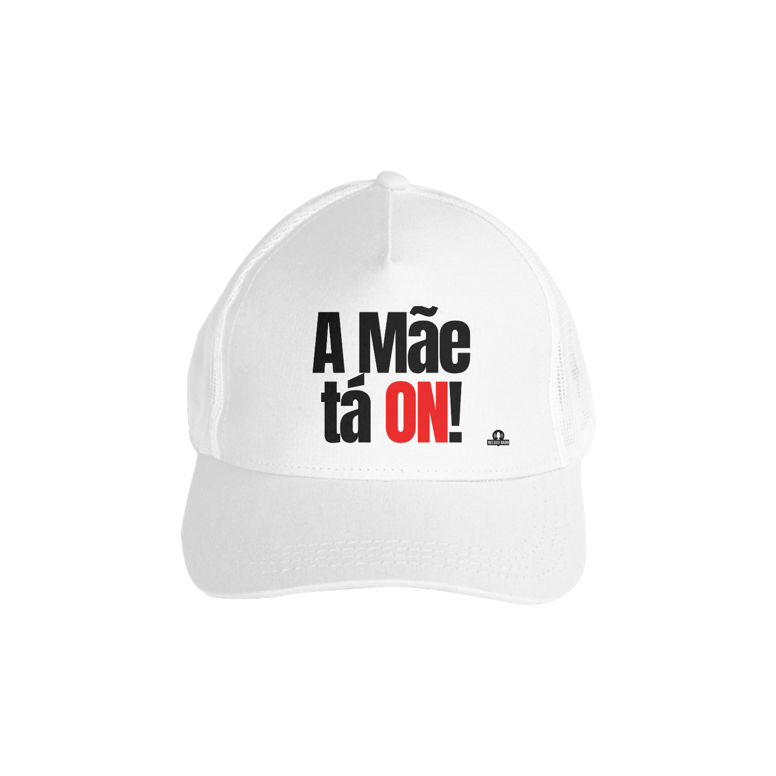 Boné aba curva frase 