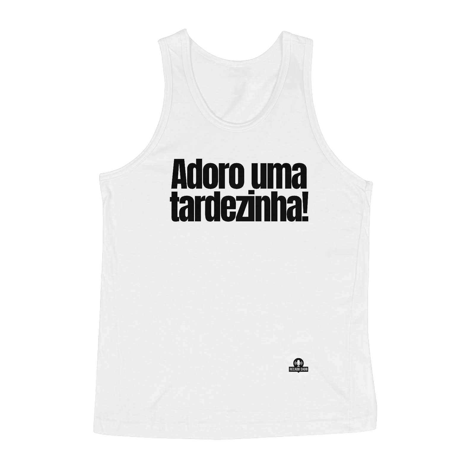 Camiseta regata de pagode com frase 