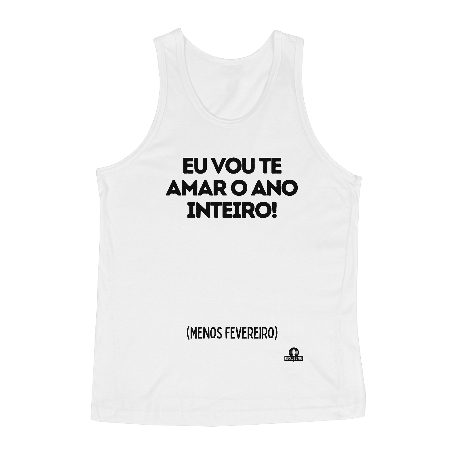 Camiseta regata de Axé com a frase 