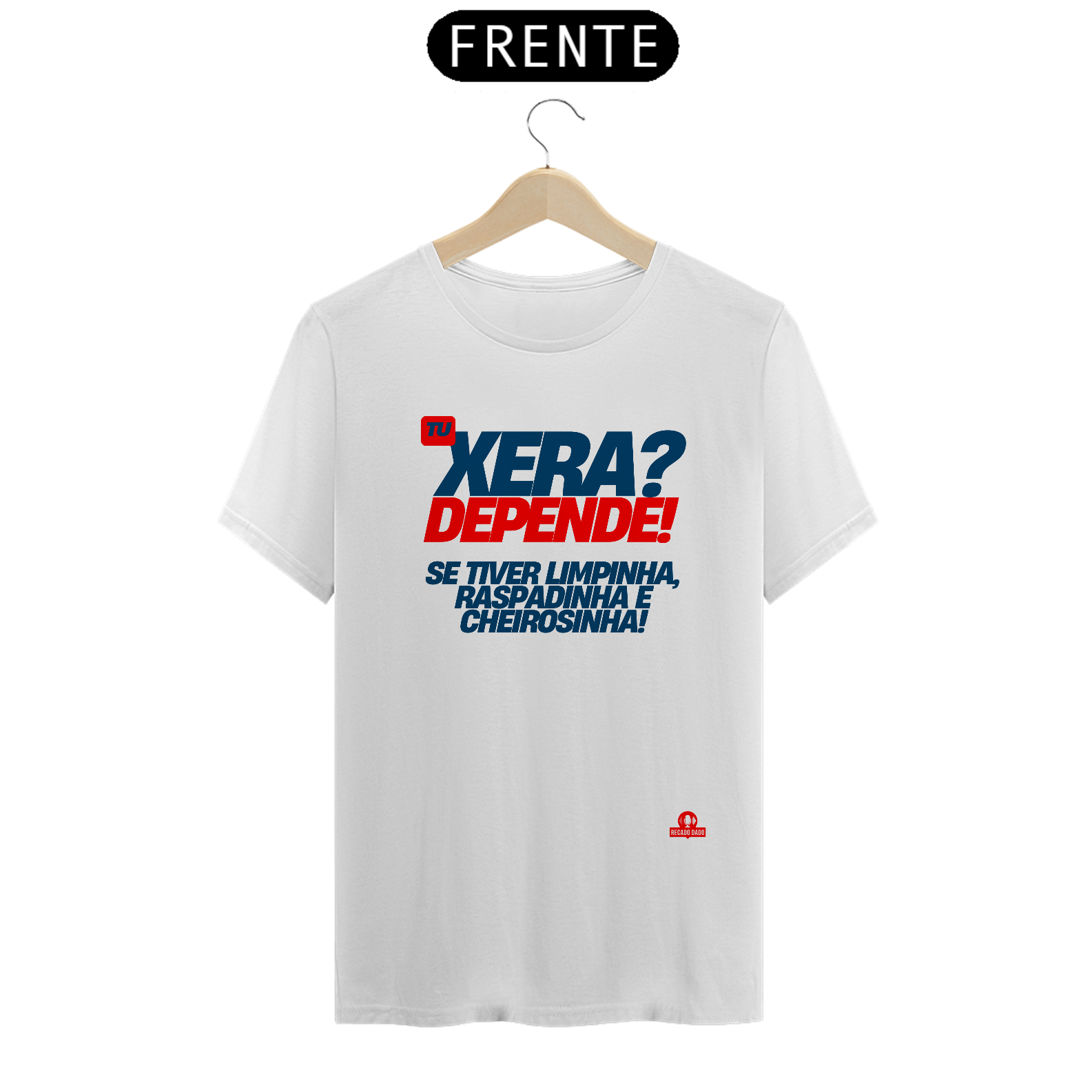 Camiseta masculinha com o hit do carnaval 