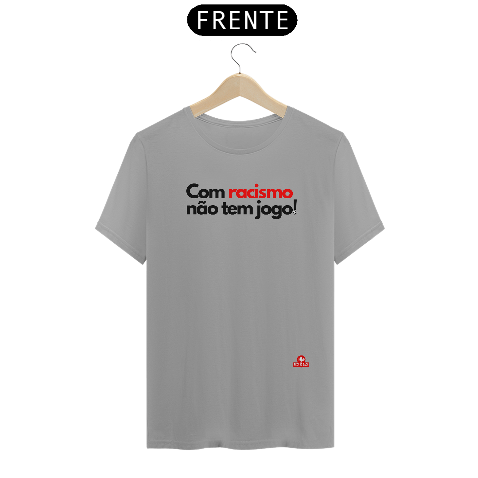 Camiseta de torcedor com frase 