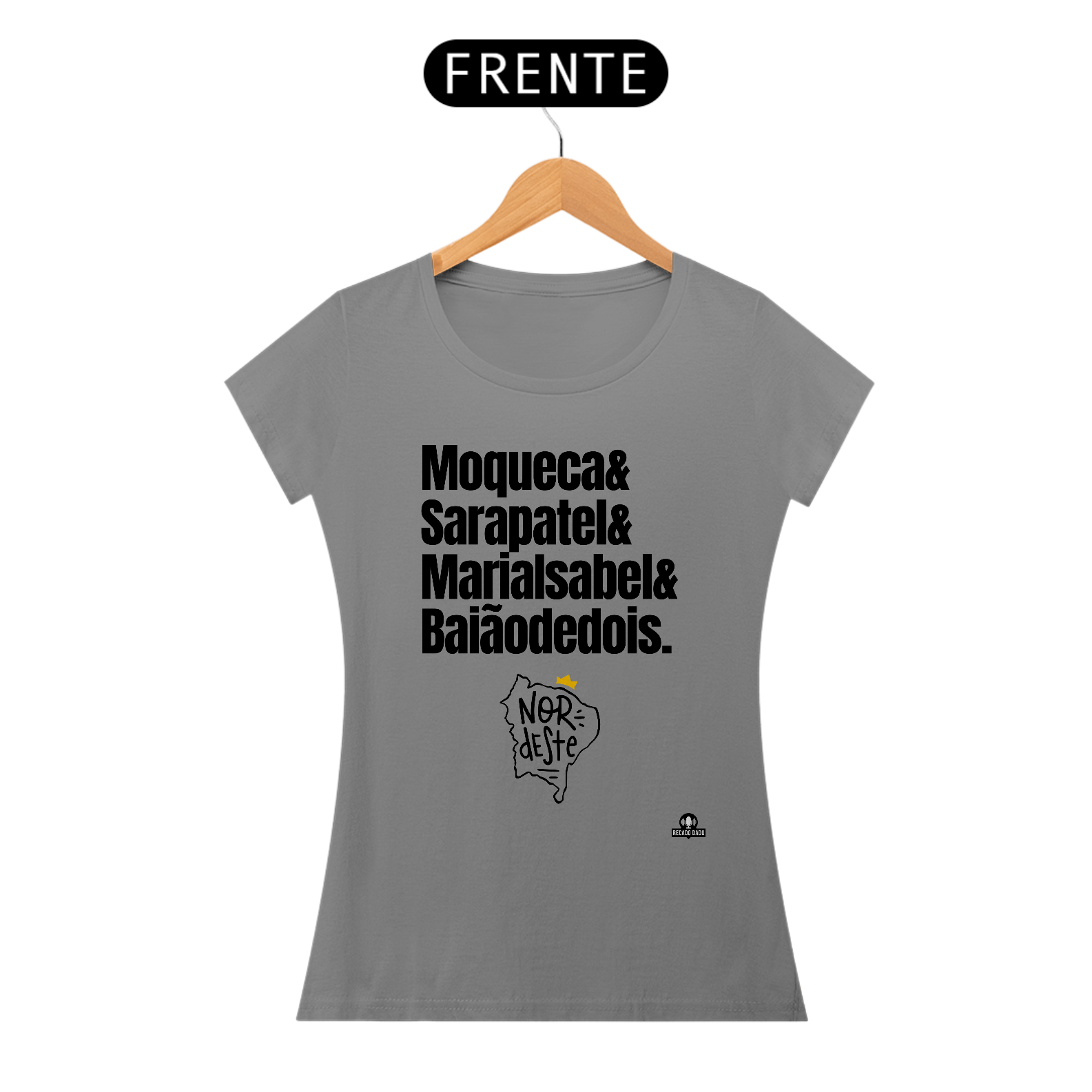 Camiseta feminina de comidas nordestinas 