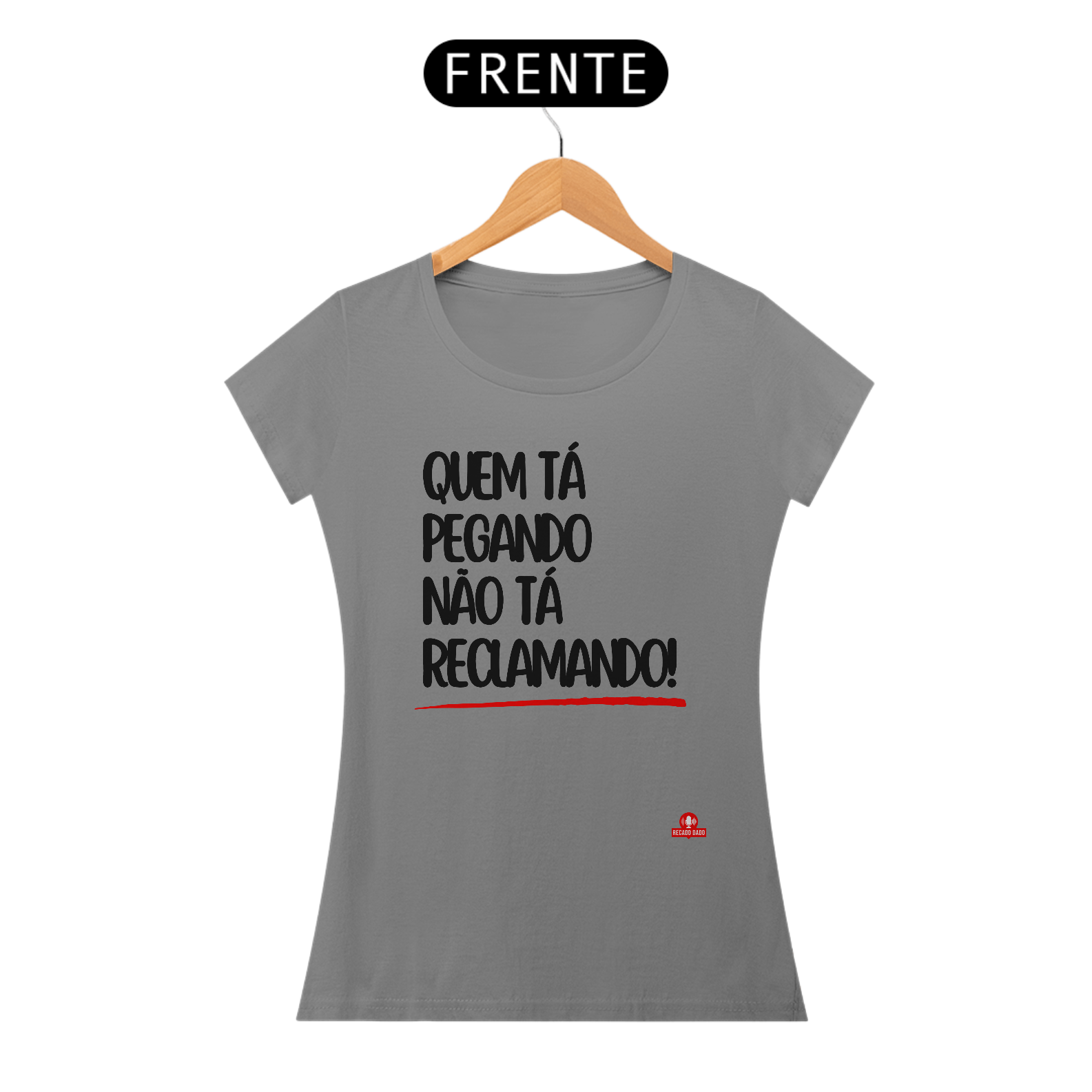 Camiseta feminina divertida com a frase 