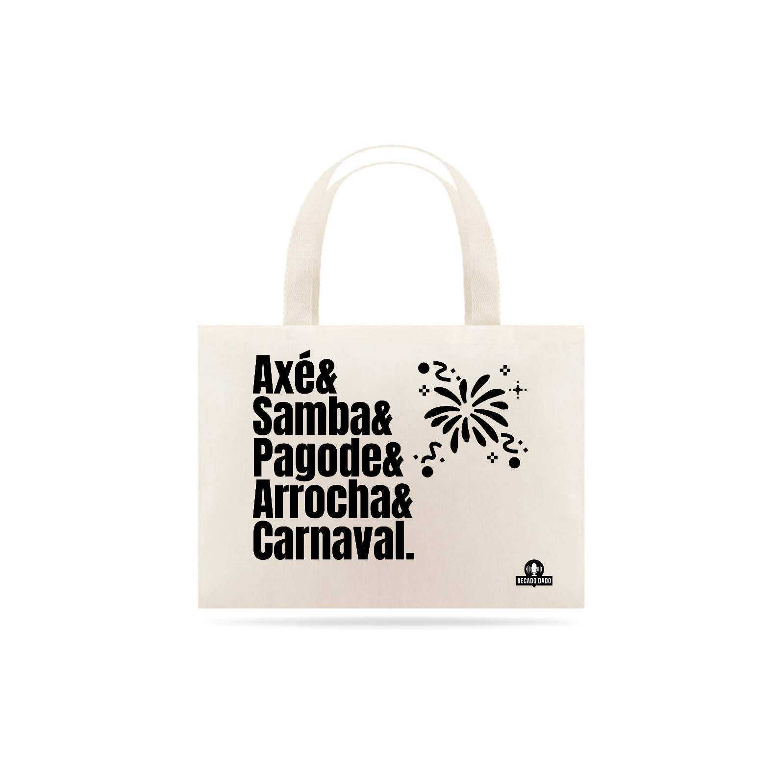 Ecobag com estampa dos ritmos carnavalescos 