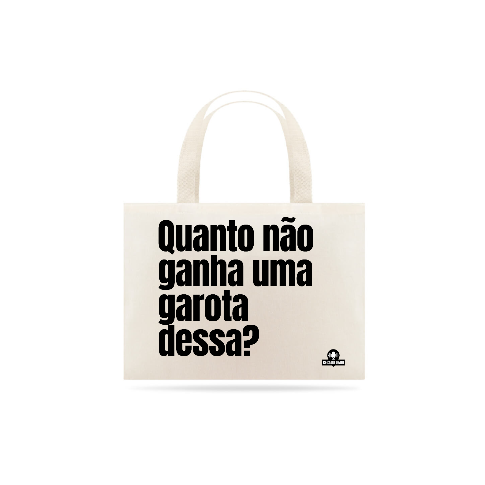Ecobag com frase de humor 