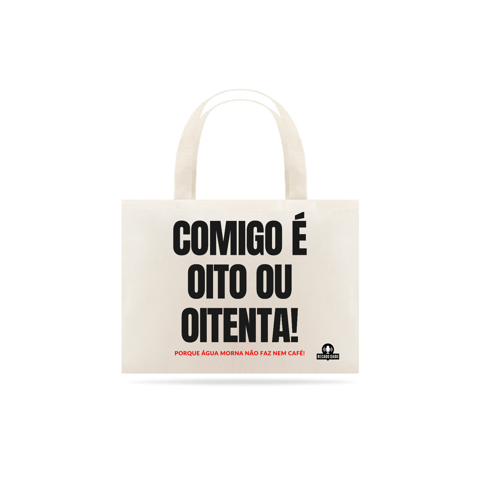 Ecobag de humor com ditado 