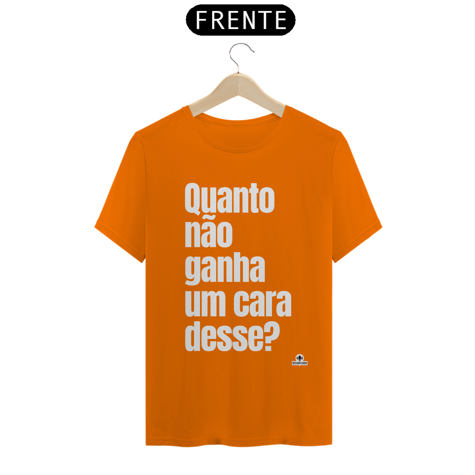 Camiseta com frase de humor 