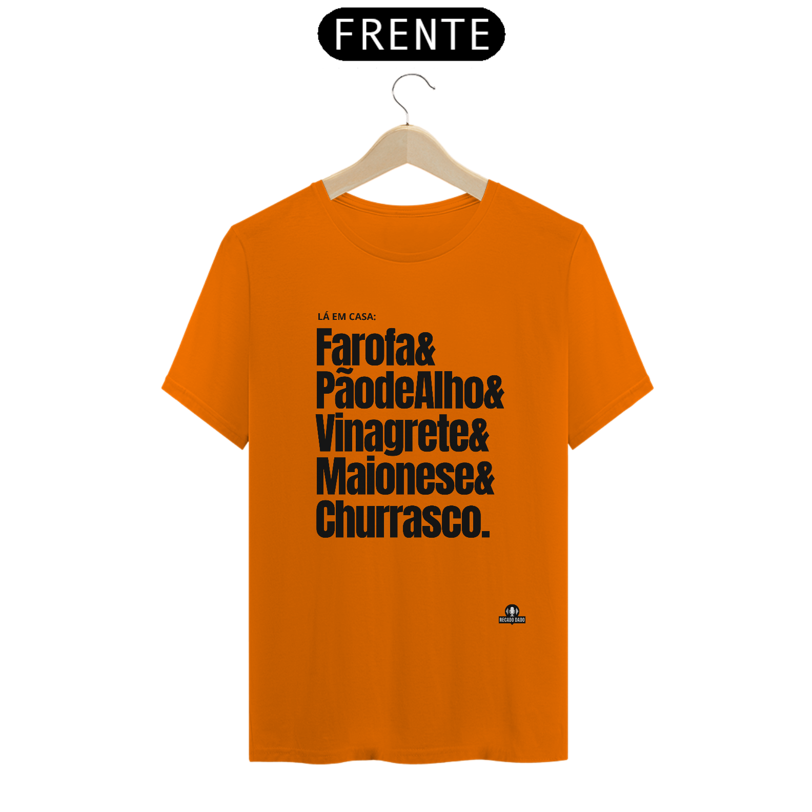 Camiseta com frase 