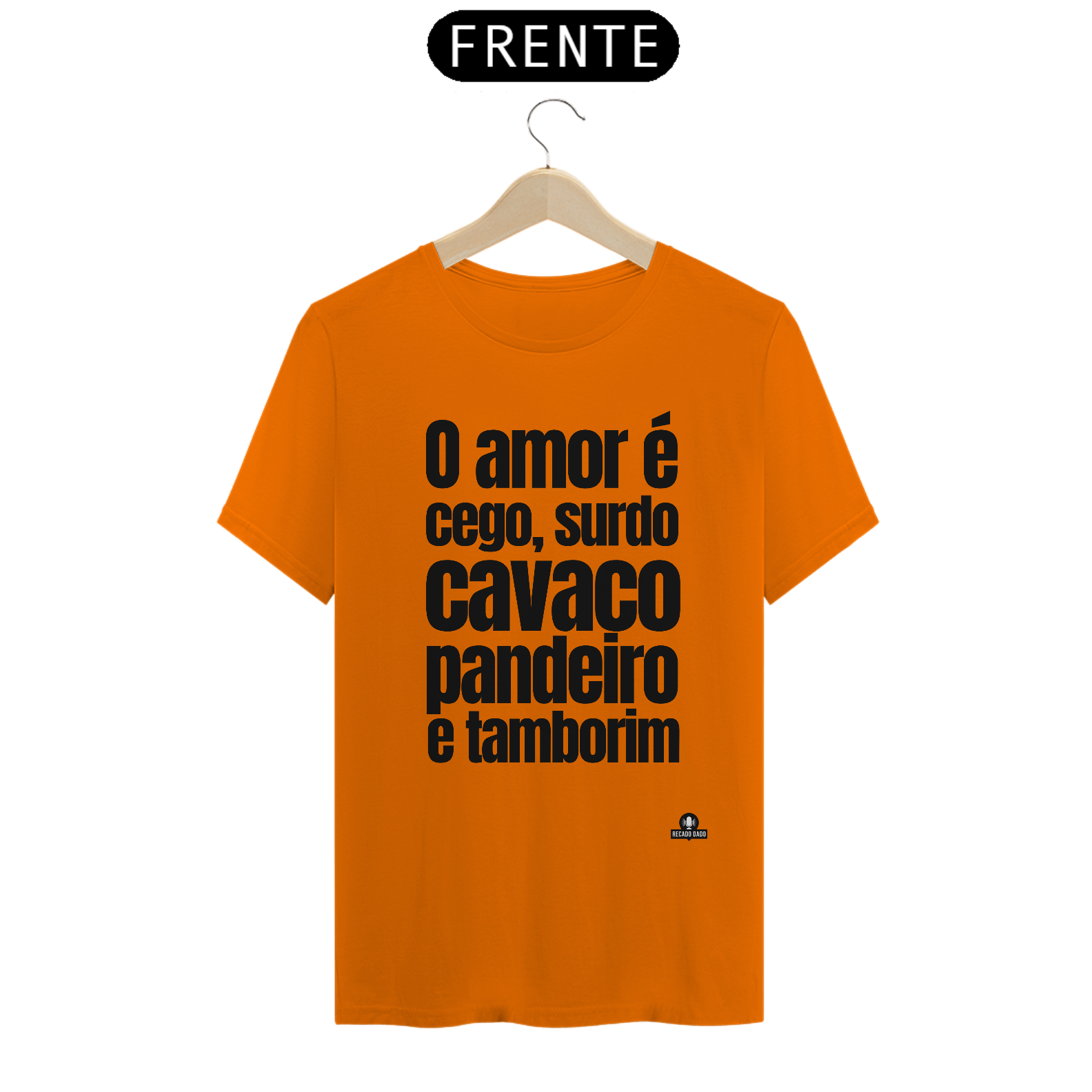 Camiseta samba com frase 