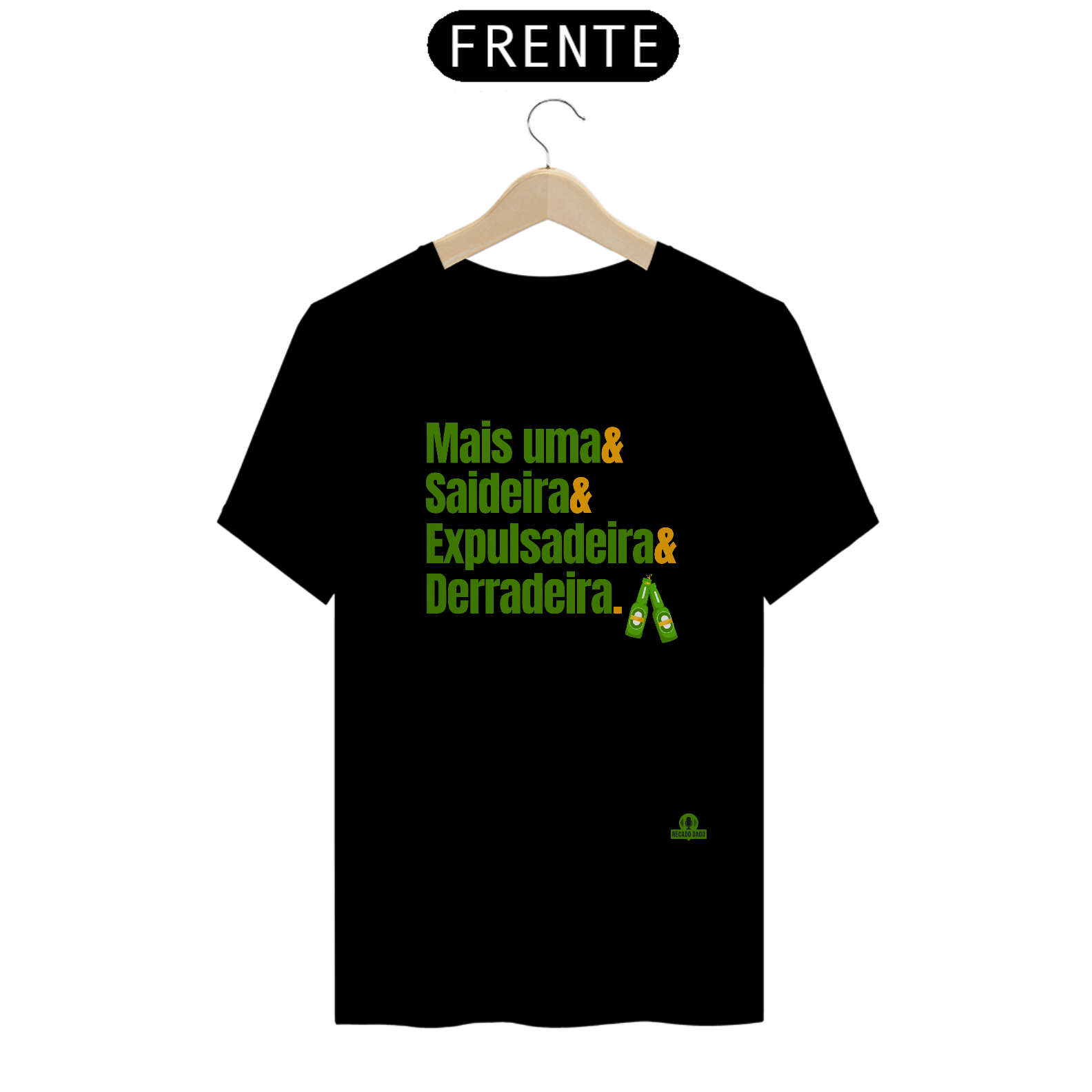 Camiseta de bar com frase 