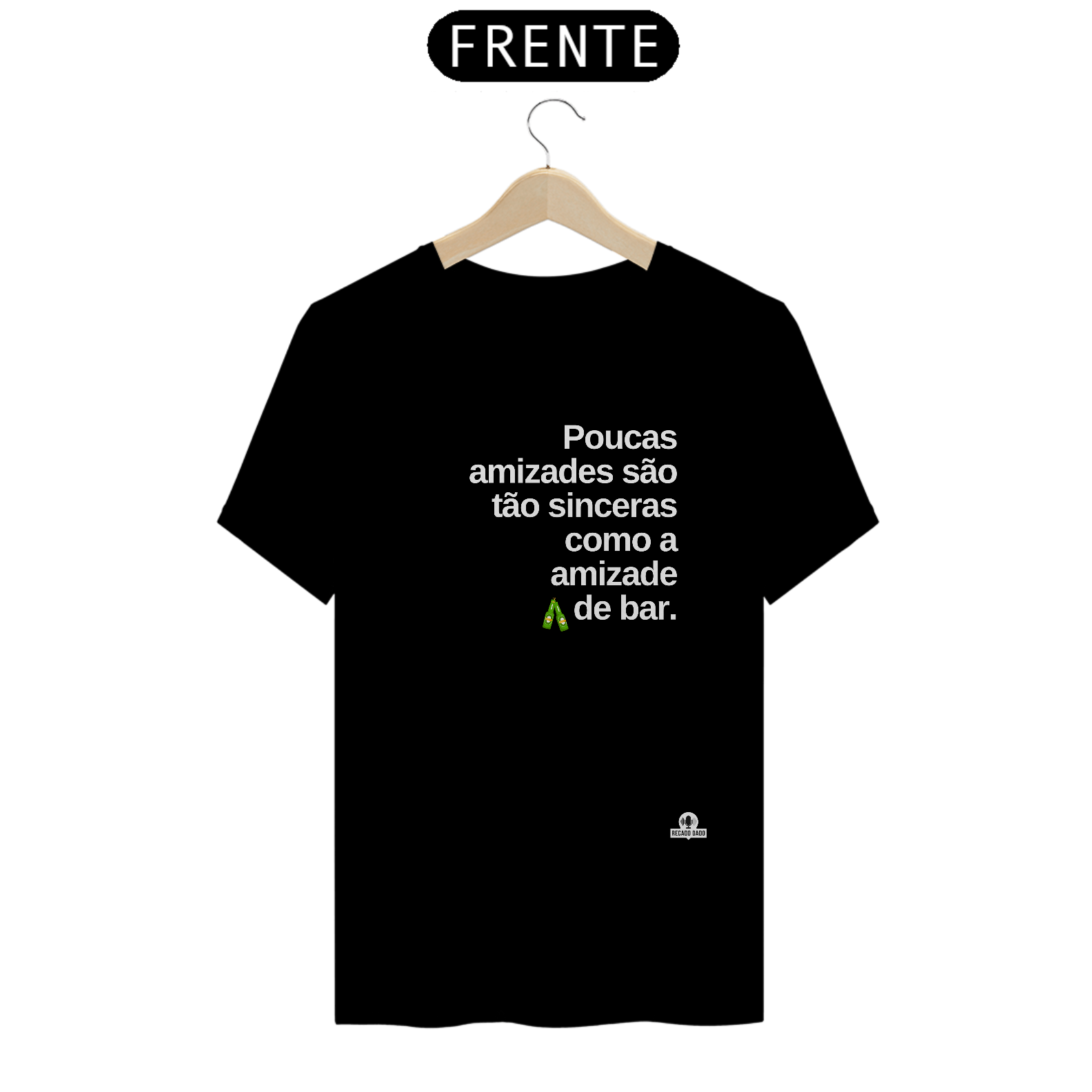 Camiseta frase de boteco 