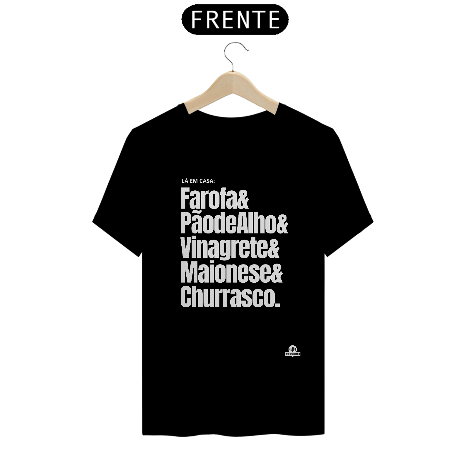 Camiseta com frase 