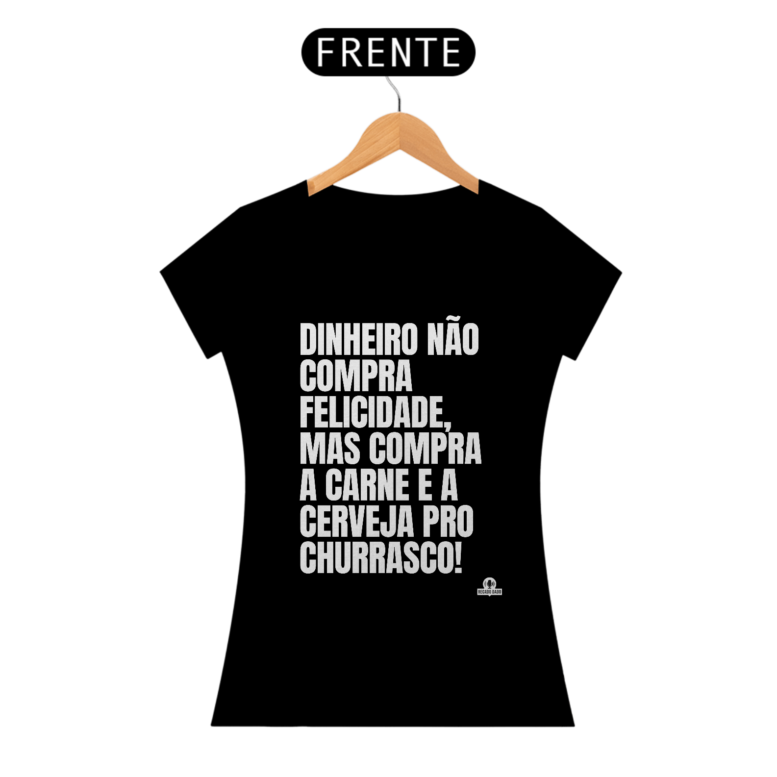 Camiseta divertida com frase 