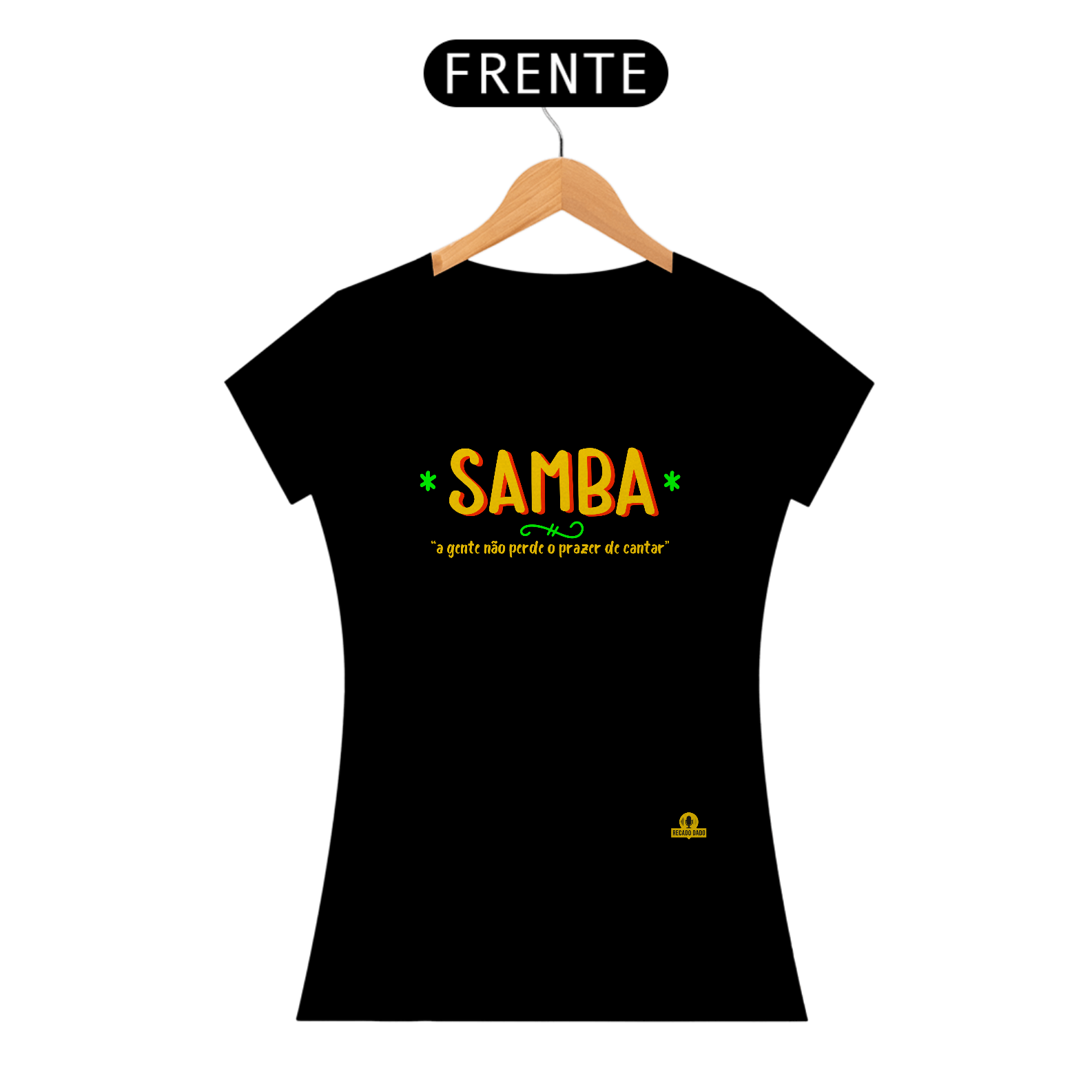 Camiseta feminina musical 