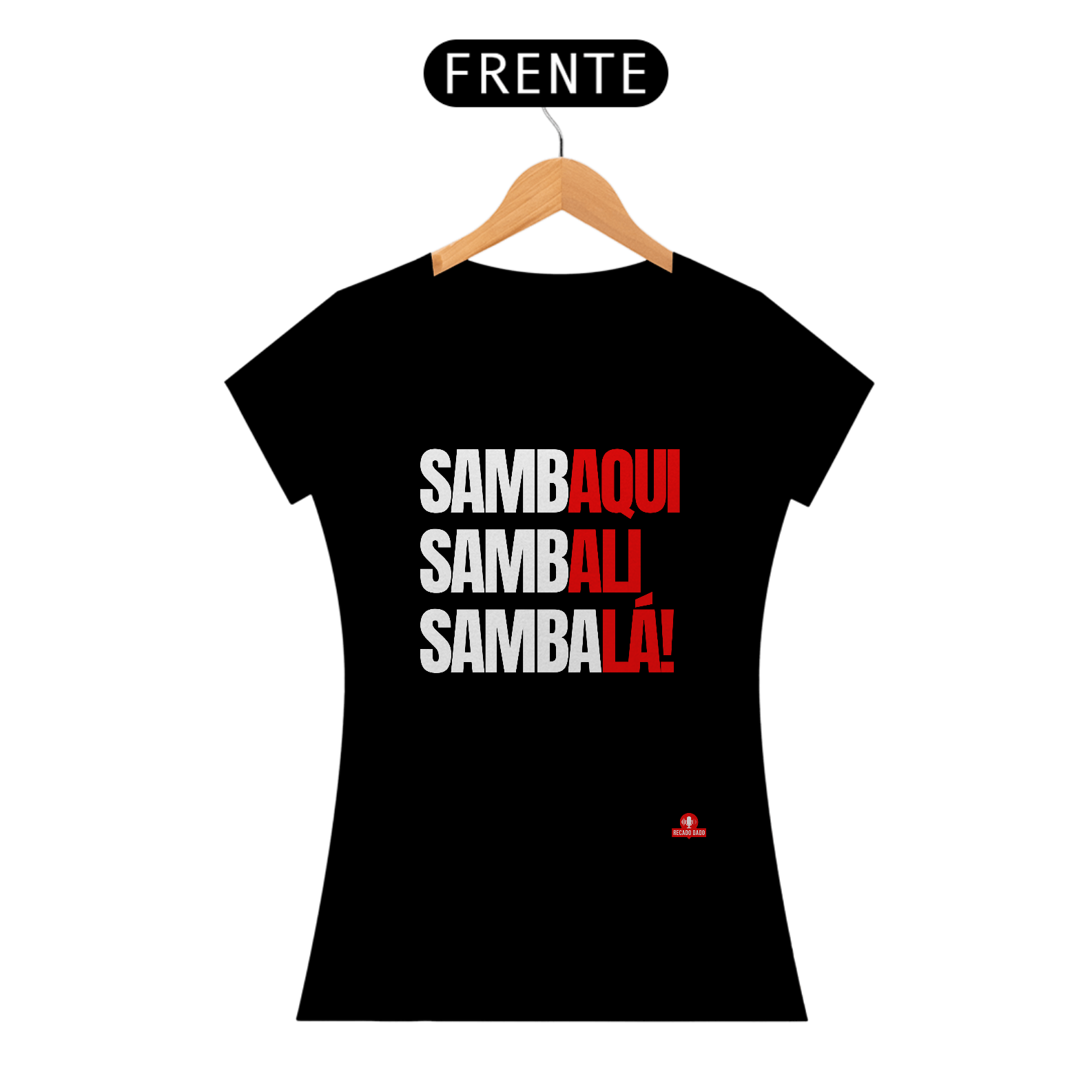 Camiseta de samba frase 