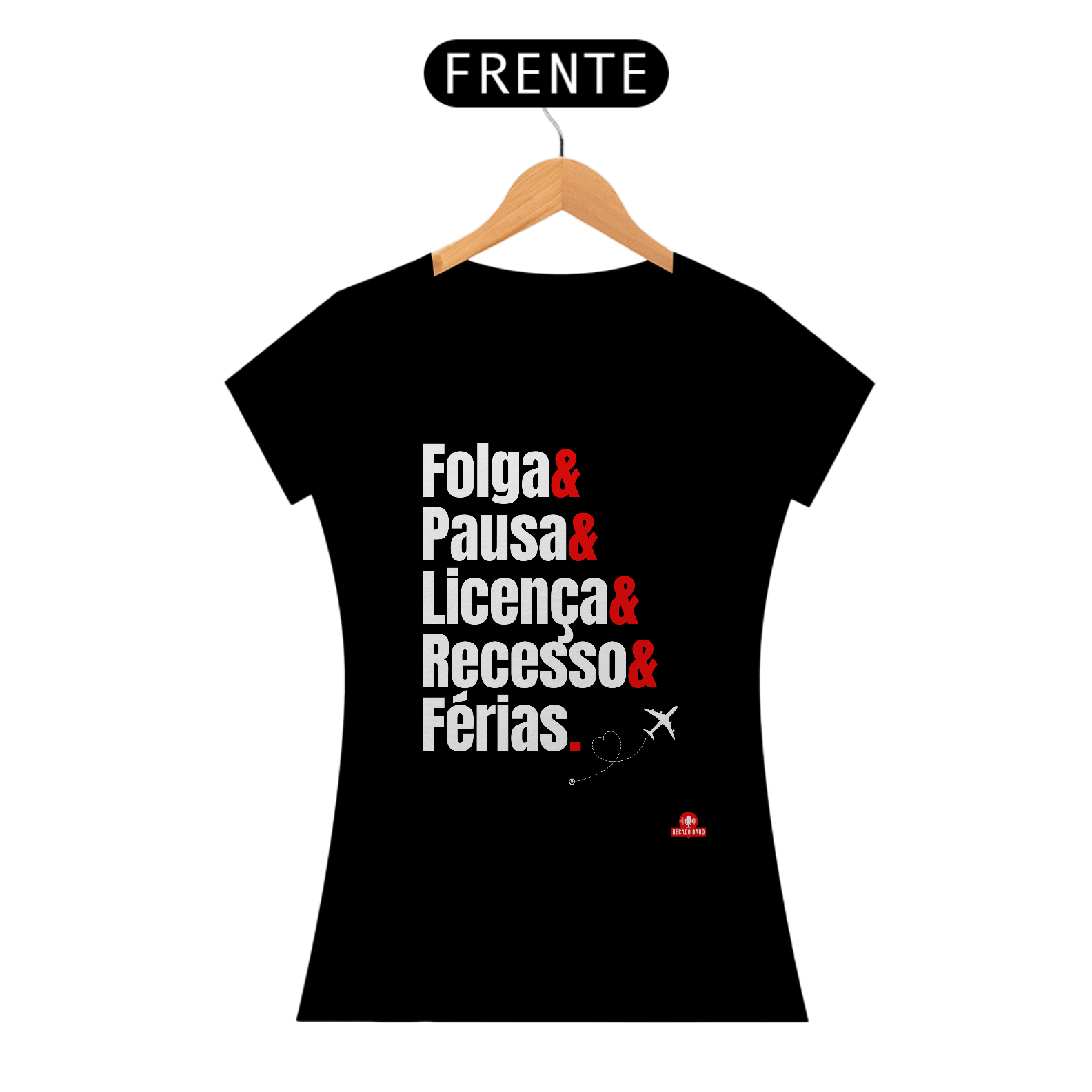 Camiseta feminina de viagem com frase 