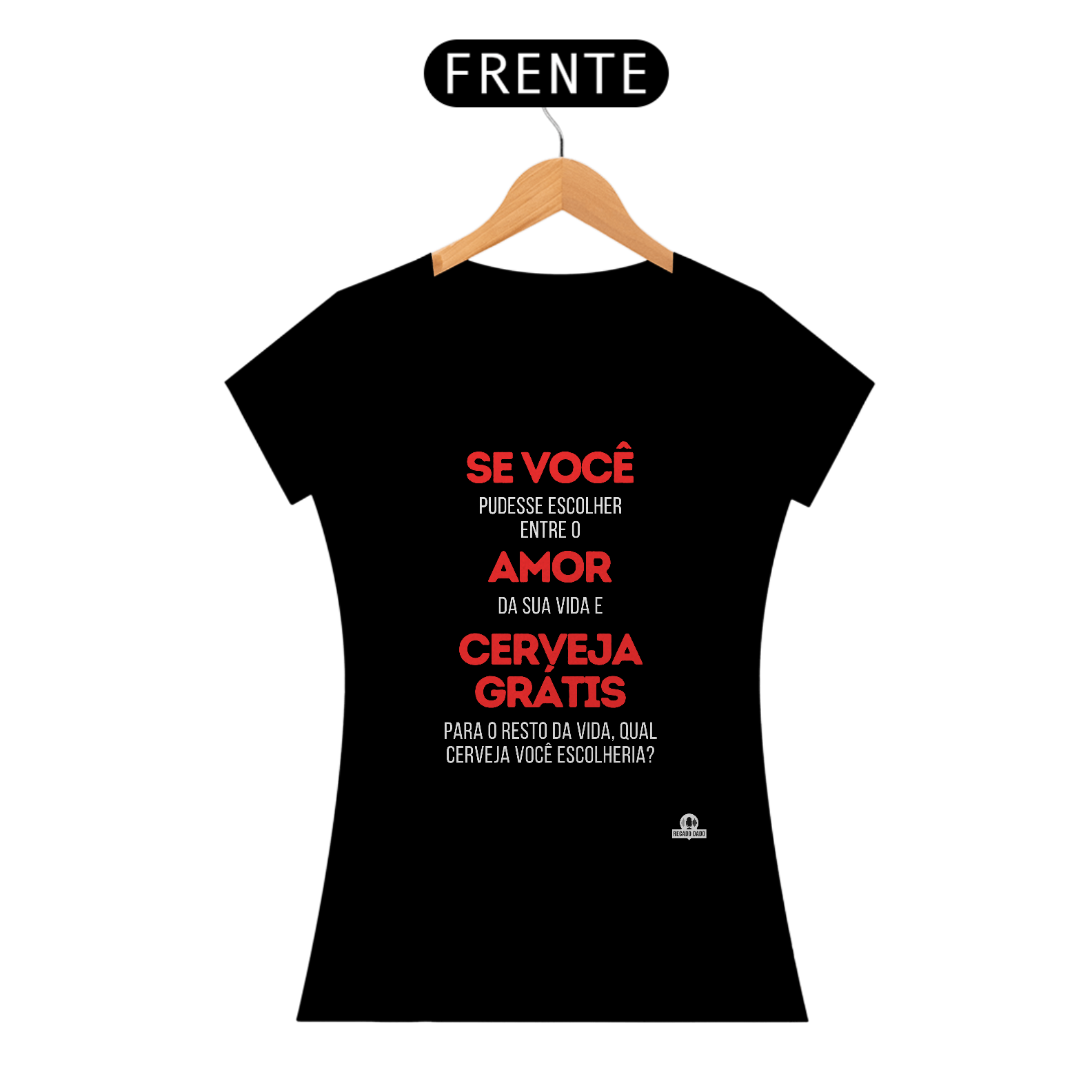 Camiseta engraçada de cerveja com frase 