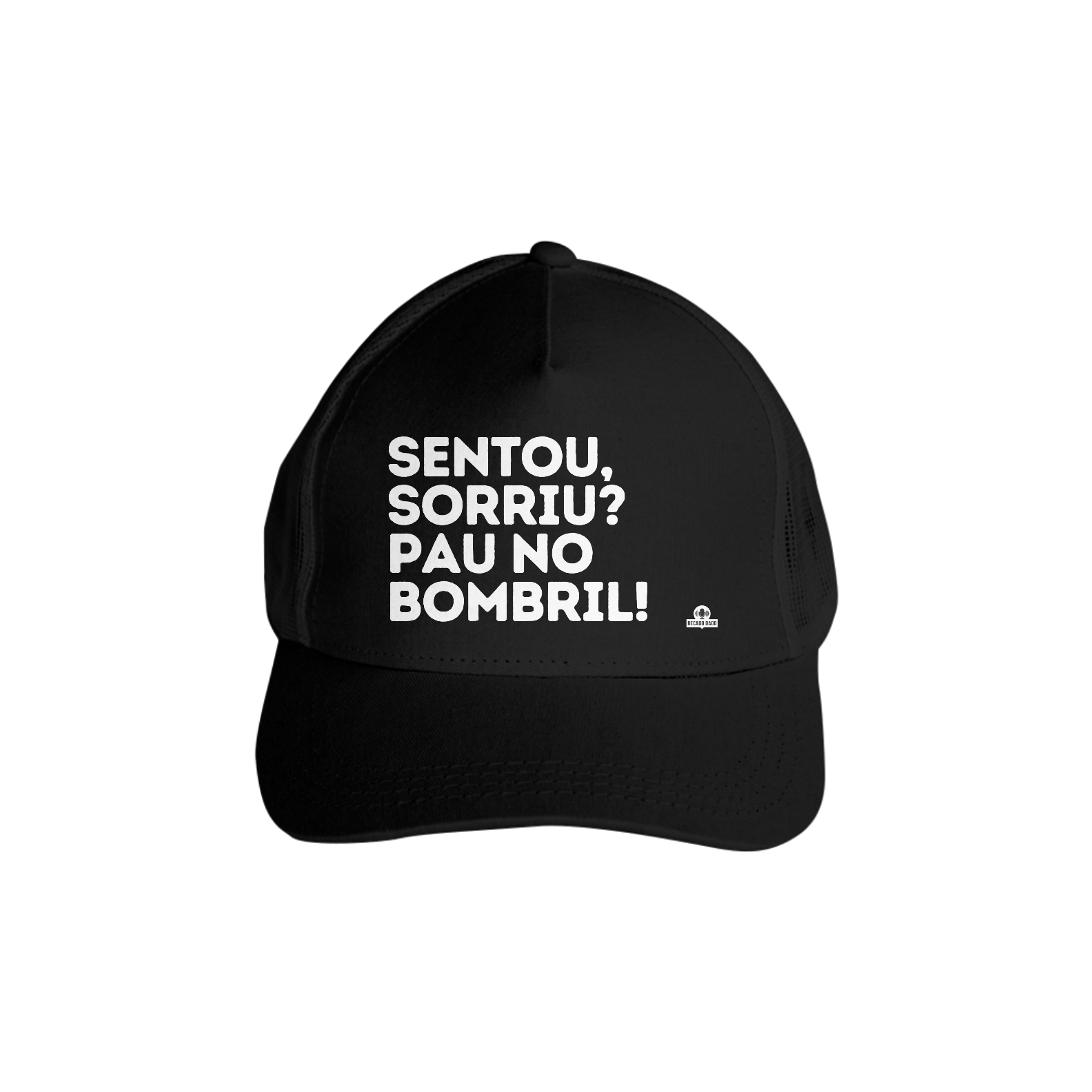 Boné aba curva frase engraçada 