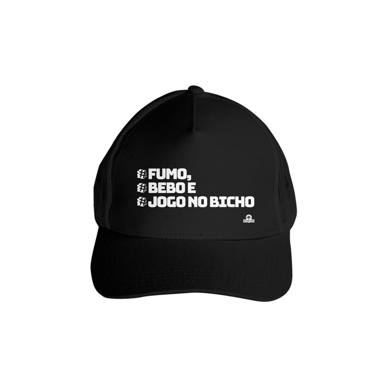 Boné aba curva com frase de boteco 