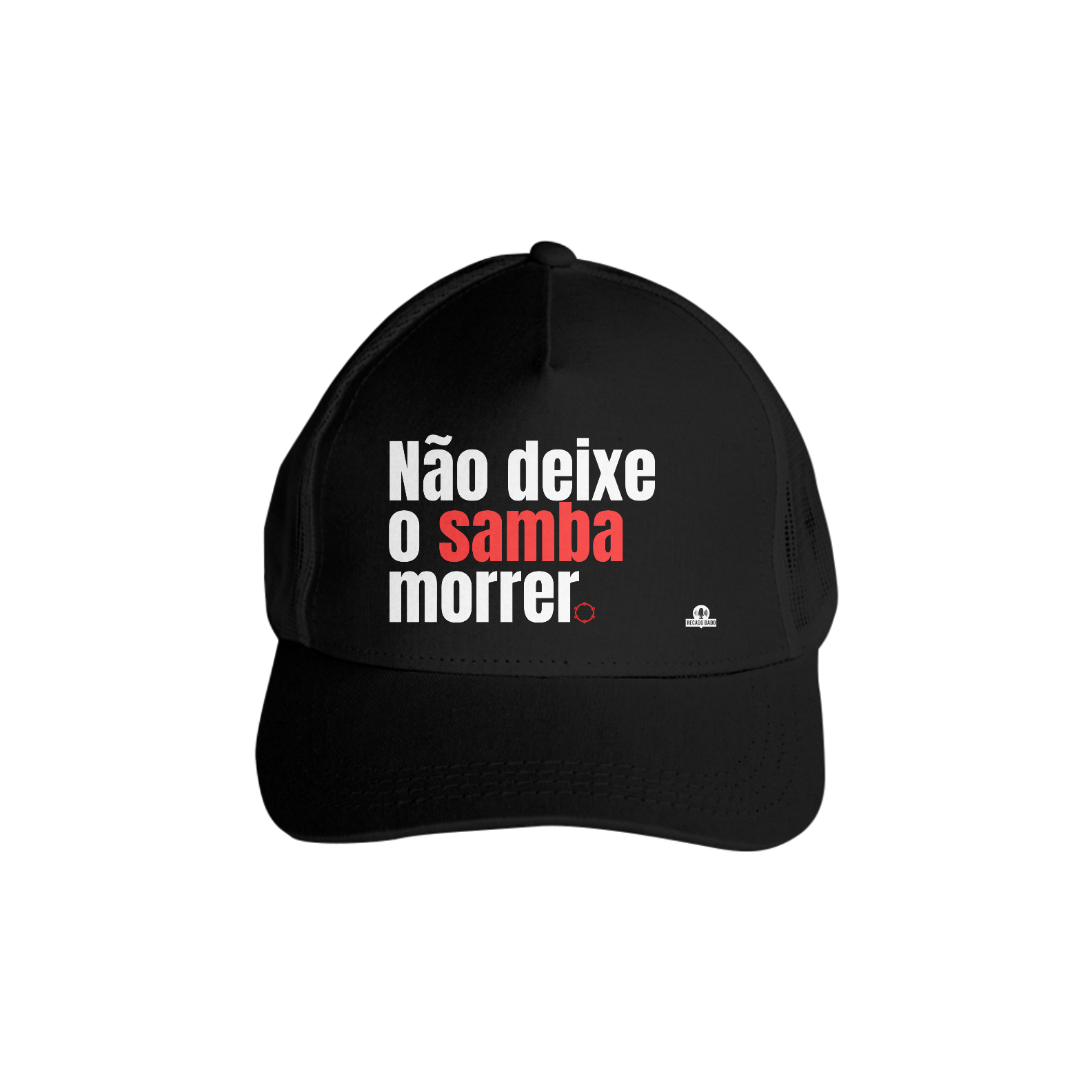 Boné aba curva samba com frase 