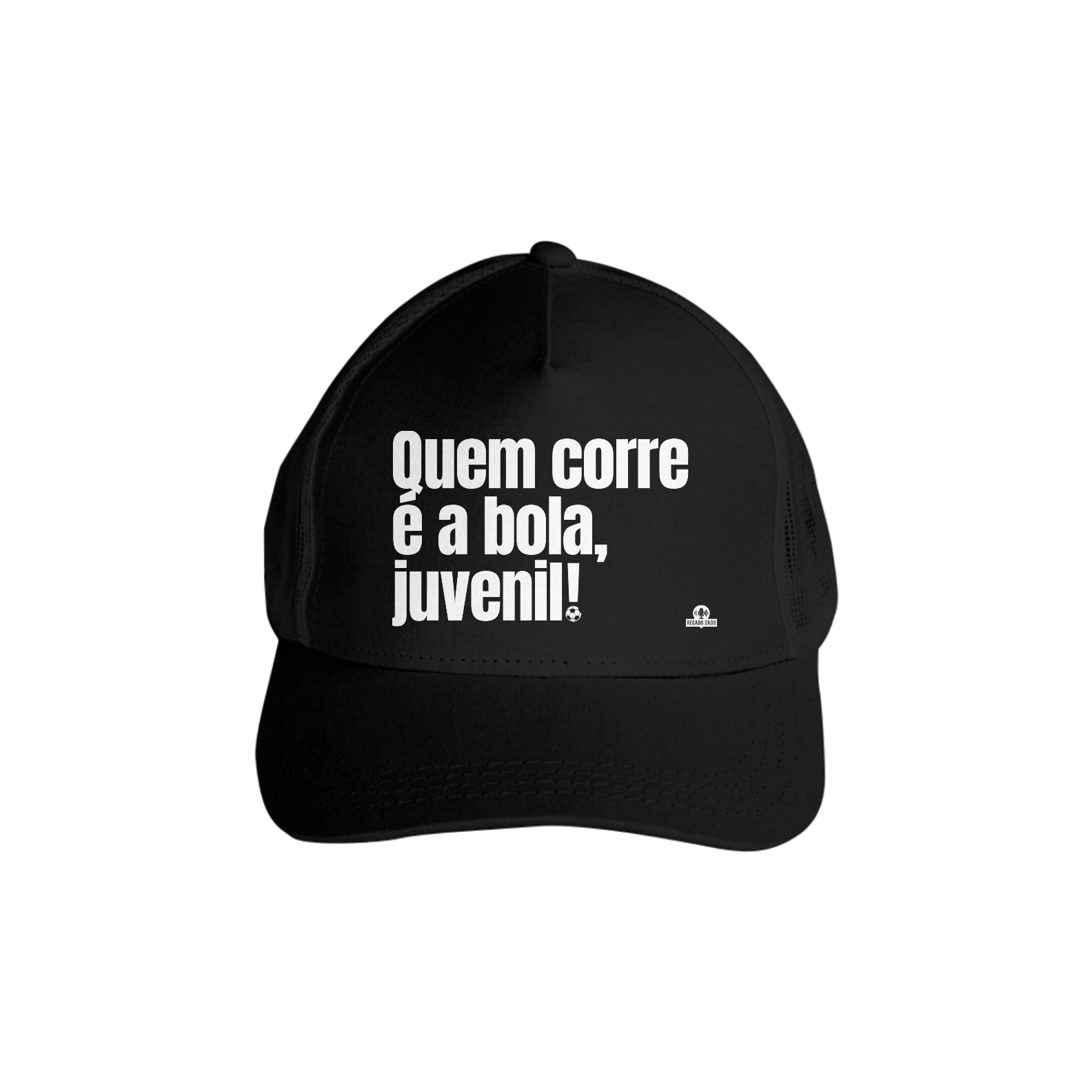 Nome do produto: Boné aba curva de futebol com frase \