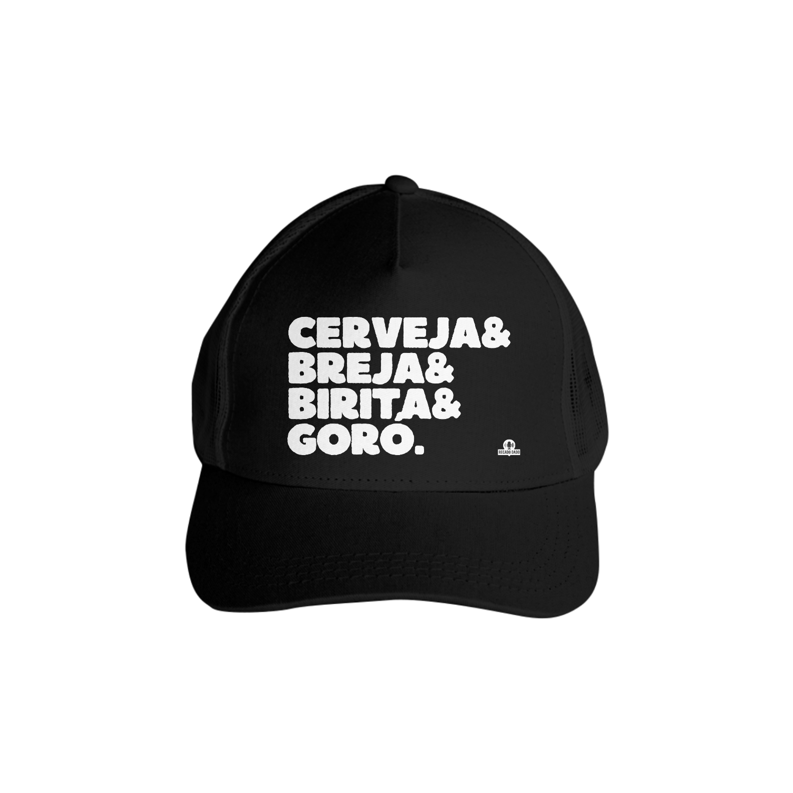 Boné aba curva de cerveja com frase 