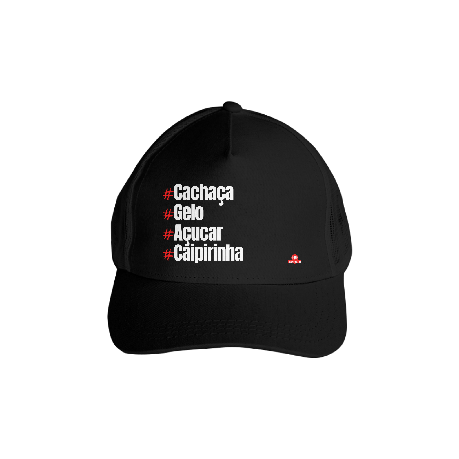 Boné aba curva frases 