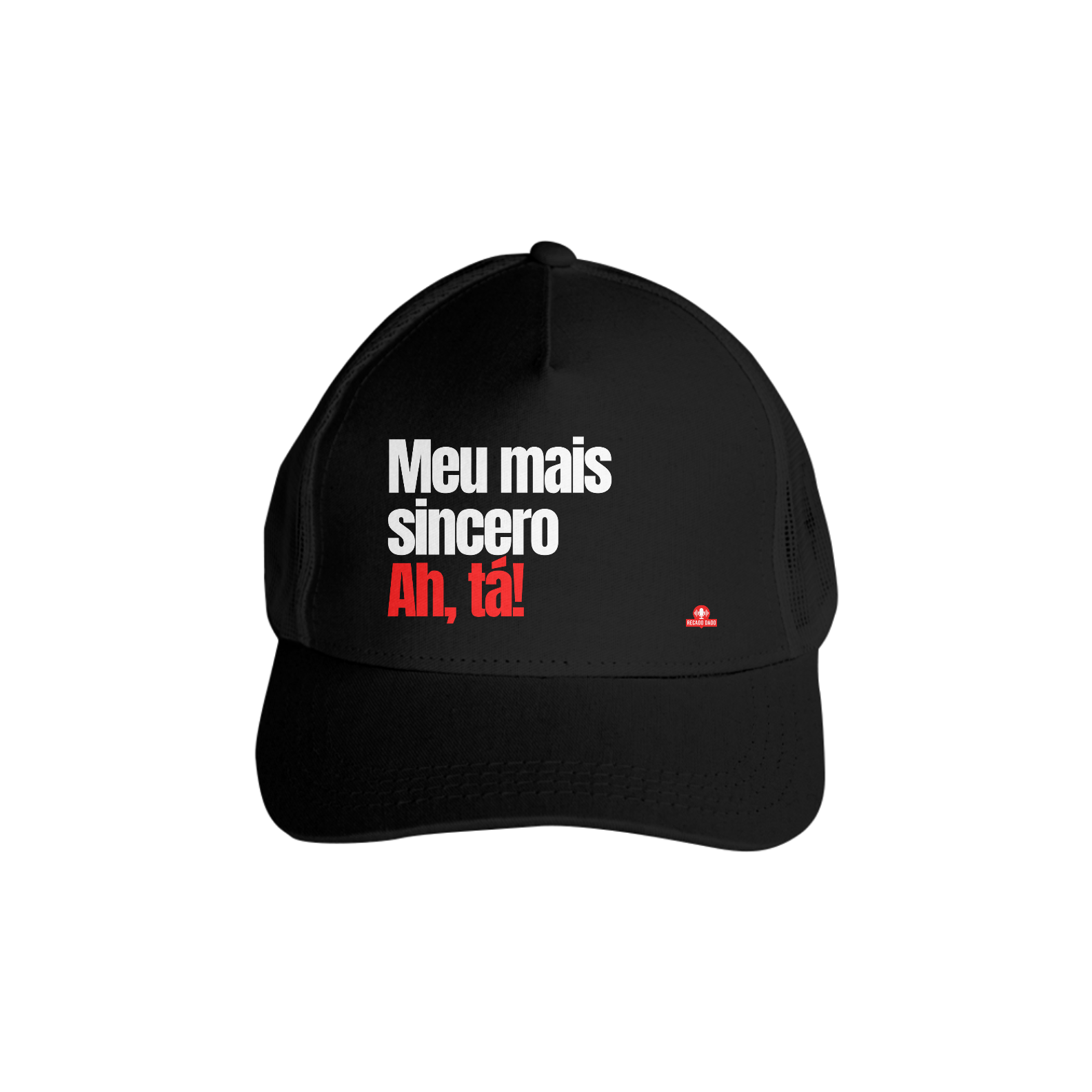 Boné aba curva humor com frase irônica 