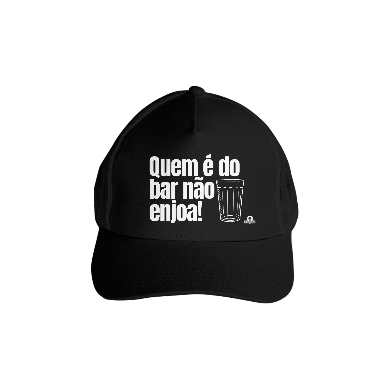 Boné aba curva de botequeiro 