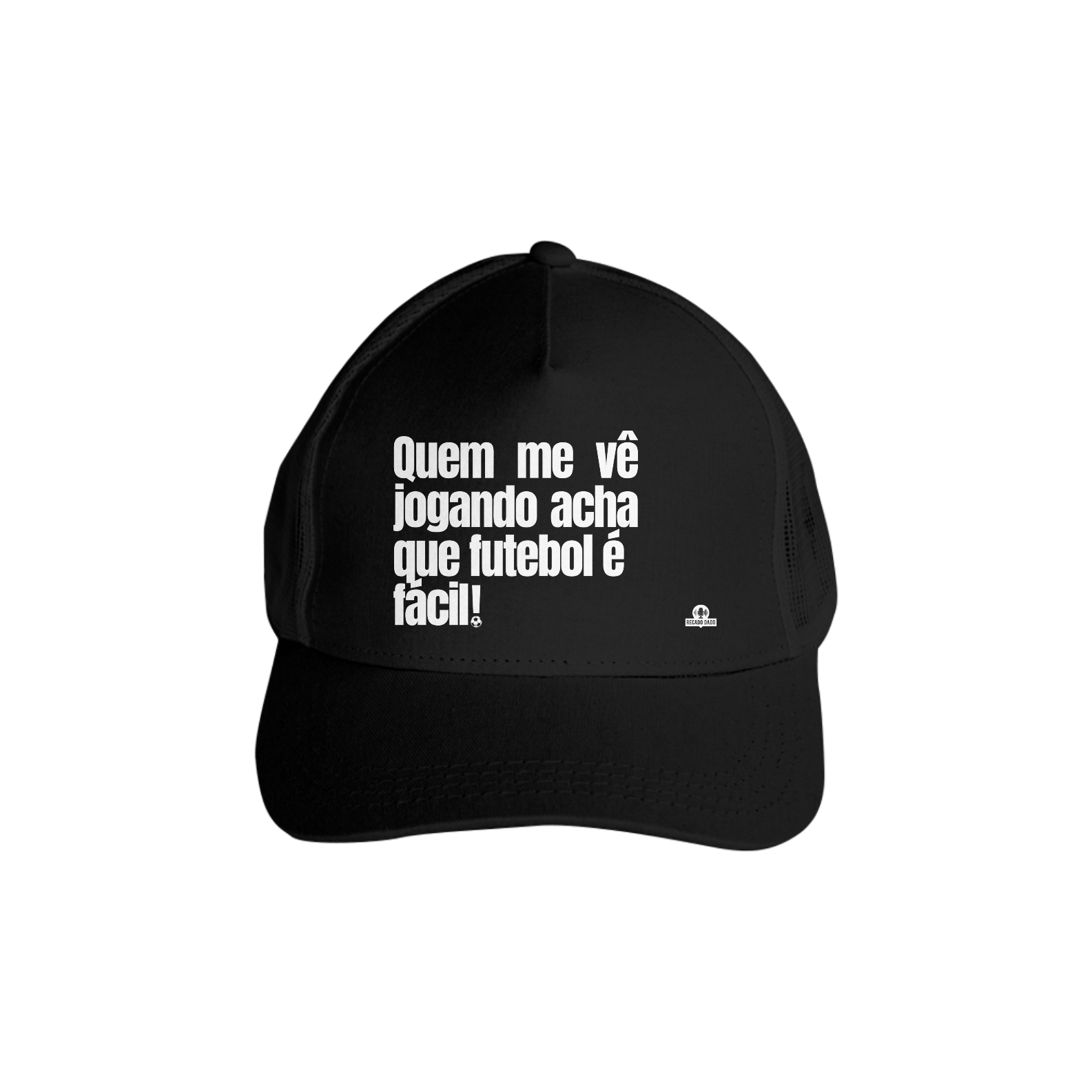 Boné aba curva frase de futebol 