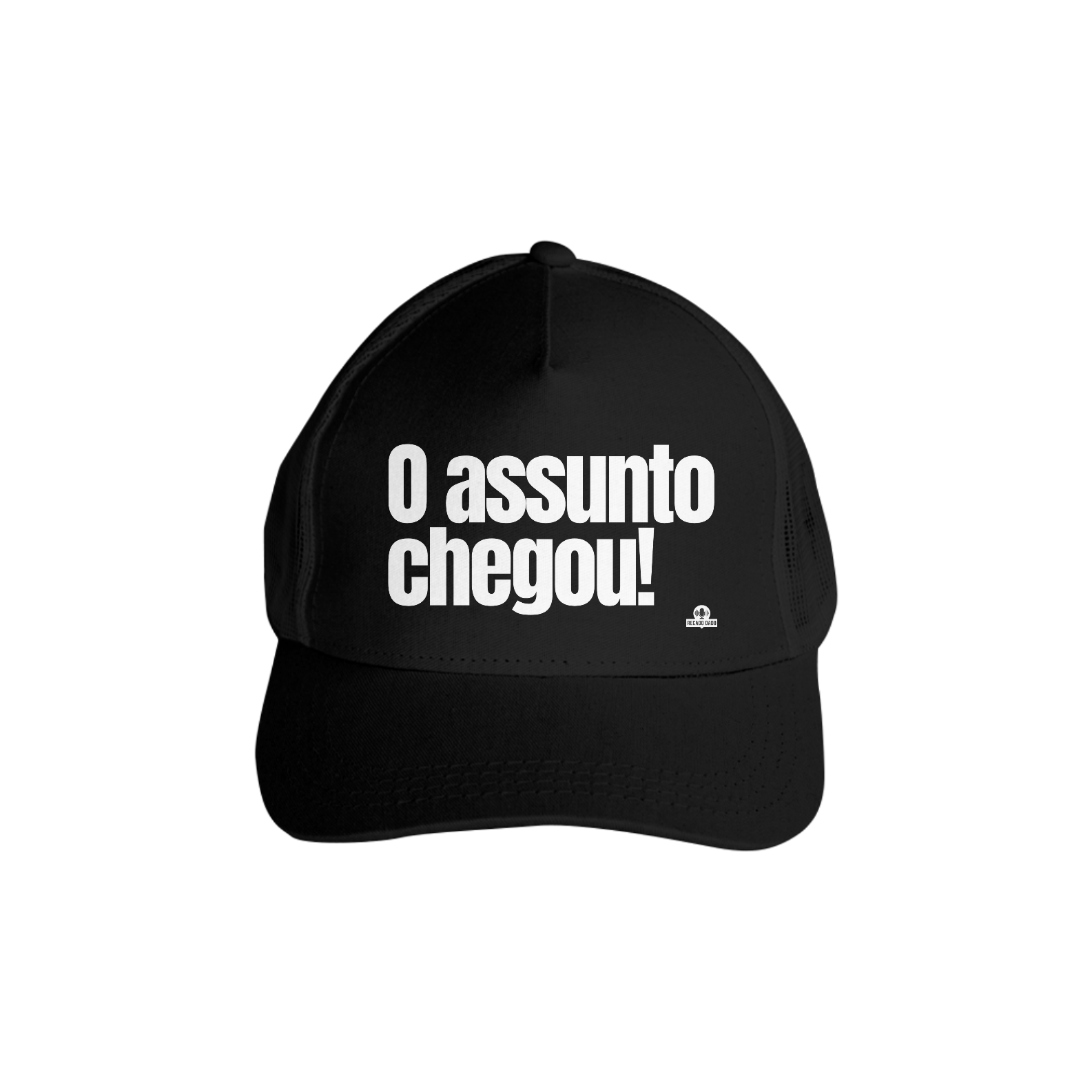 Boné aba curva humor frase 