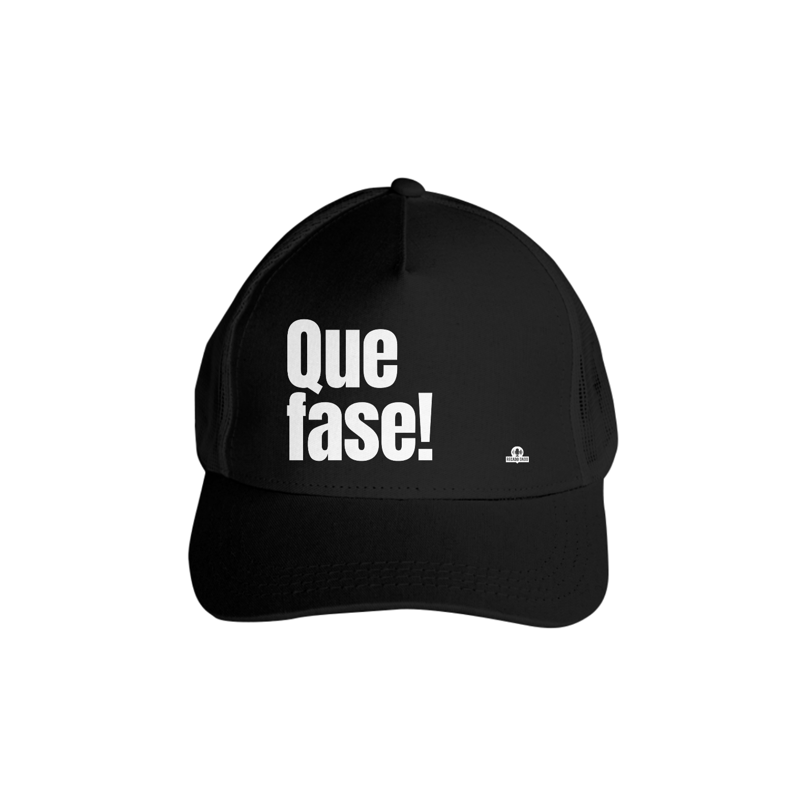 Boné aba curva frase 