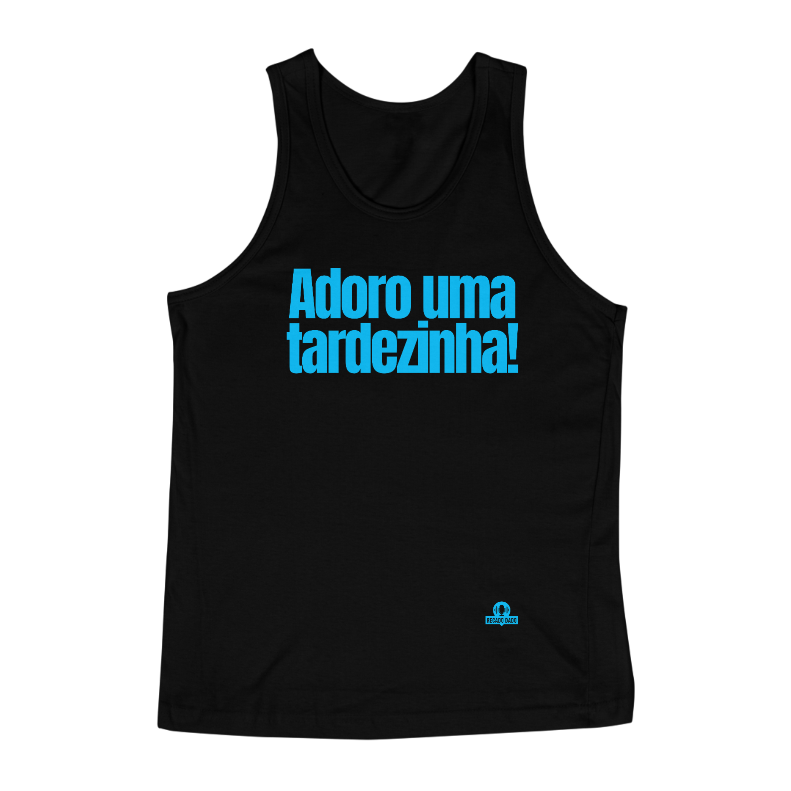 Camiseta regata de pagode com frase 